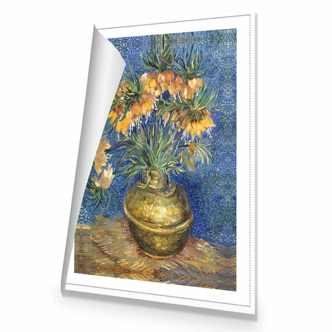 Flowers In Copper Vase by Van Gogh Canvas Art - Wall Art Designs - 1707_AR_V WAD_CP - MPY - 260 - M - R_45x30_NONE_ART