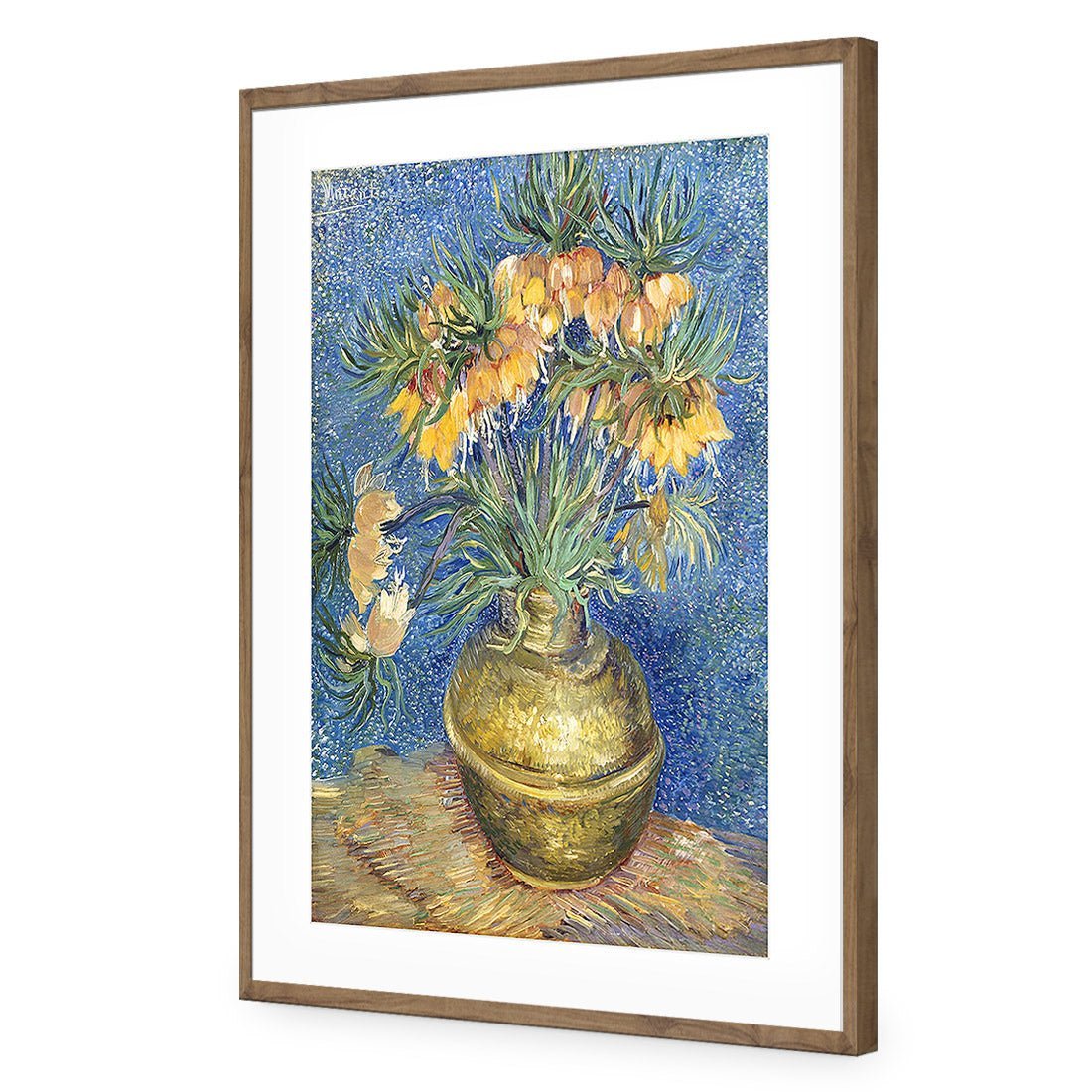 Flowers In Copper Vase, Van Gogh Acrylic Print Art - Wall Art Designs - 1707_AR_V WAD_AP - 030 - MAT_45x30_S - 2538 - NAT