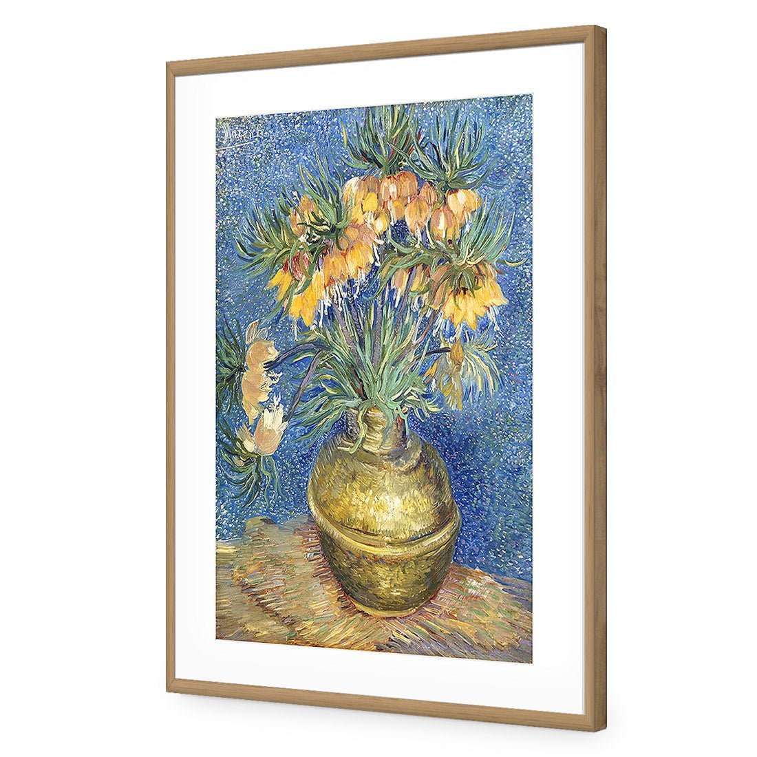 Flowers In Copper Vase, Van Gogh Acrylic Print Art - Wall Art Designs - 1707_AR_V WAD_AP - 030 - MAT_45x30_S - 2538 - OAK