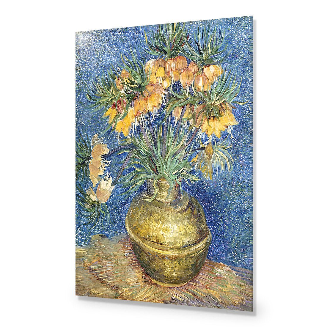 Flowers In Copper Vase, Van Gogh Acrylic Print Art - Wall Art Designs - 1707_AR_V WAD_AP - 030 - EDG_45x30_NONE