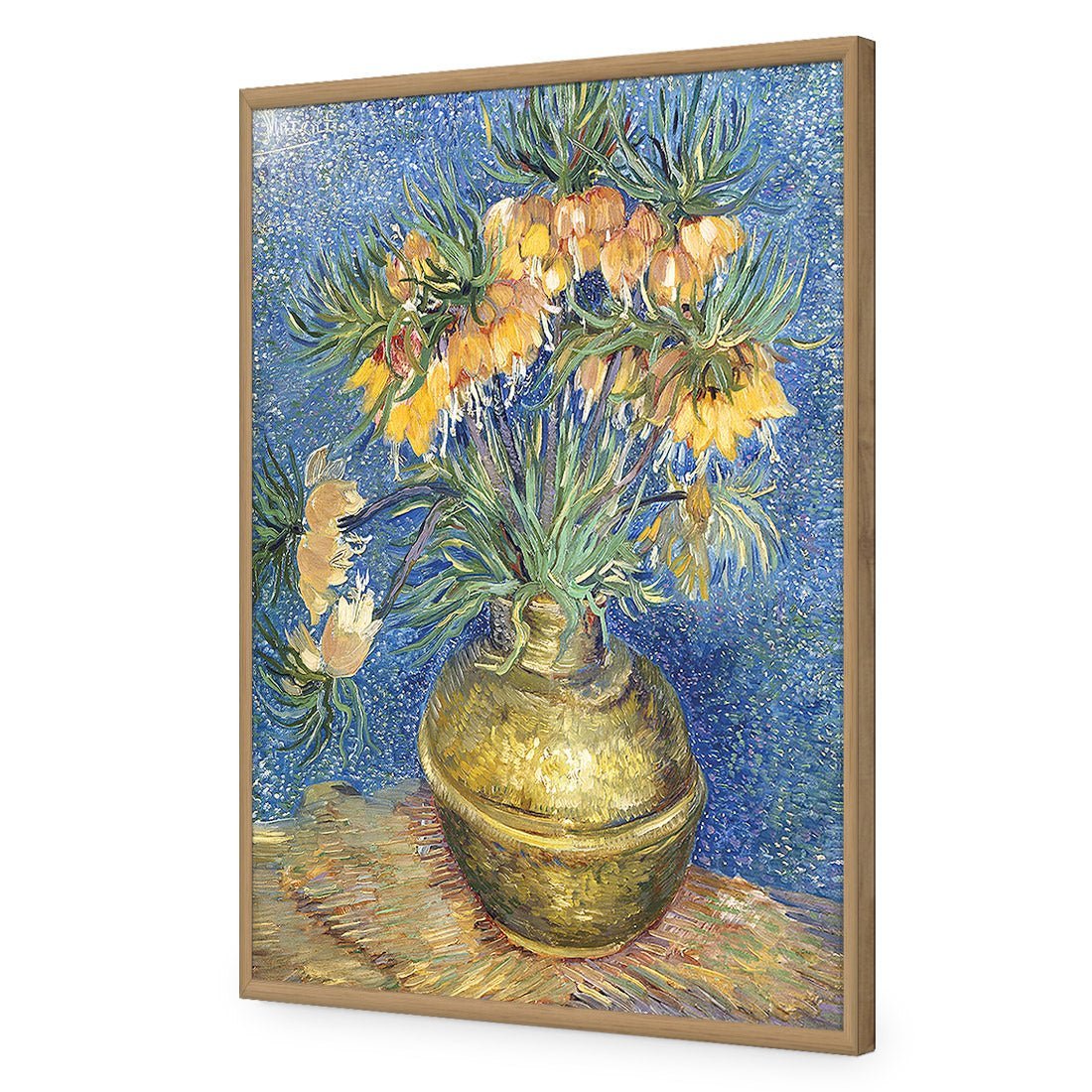 Flowers In Copper Vase, Van Gogh Acrylic Print Art - Wall Art Designs - 1707_AR_V WAD_AP - 030 - EDG_45x30_S - 2538 - OAK