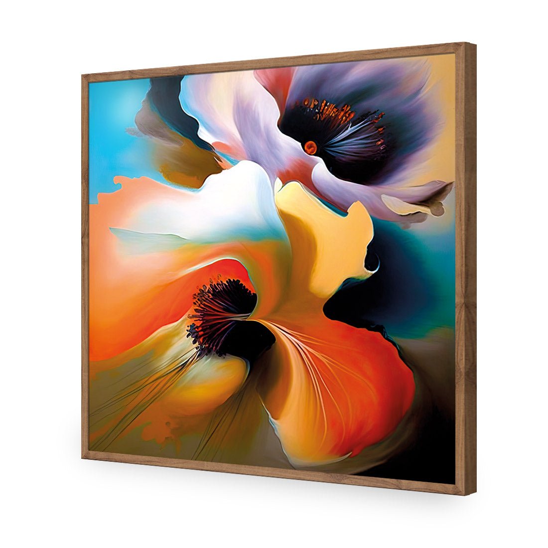 Flowing Flowers I - Wall Art Designs - WB_100799_AS_Q CAF_AP - 030 - EDG_37x37_S - 2538 - NAT