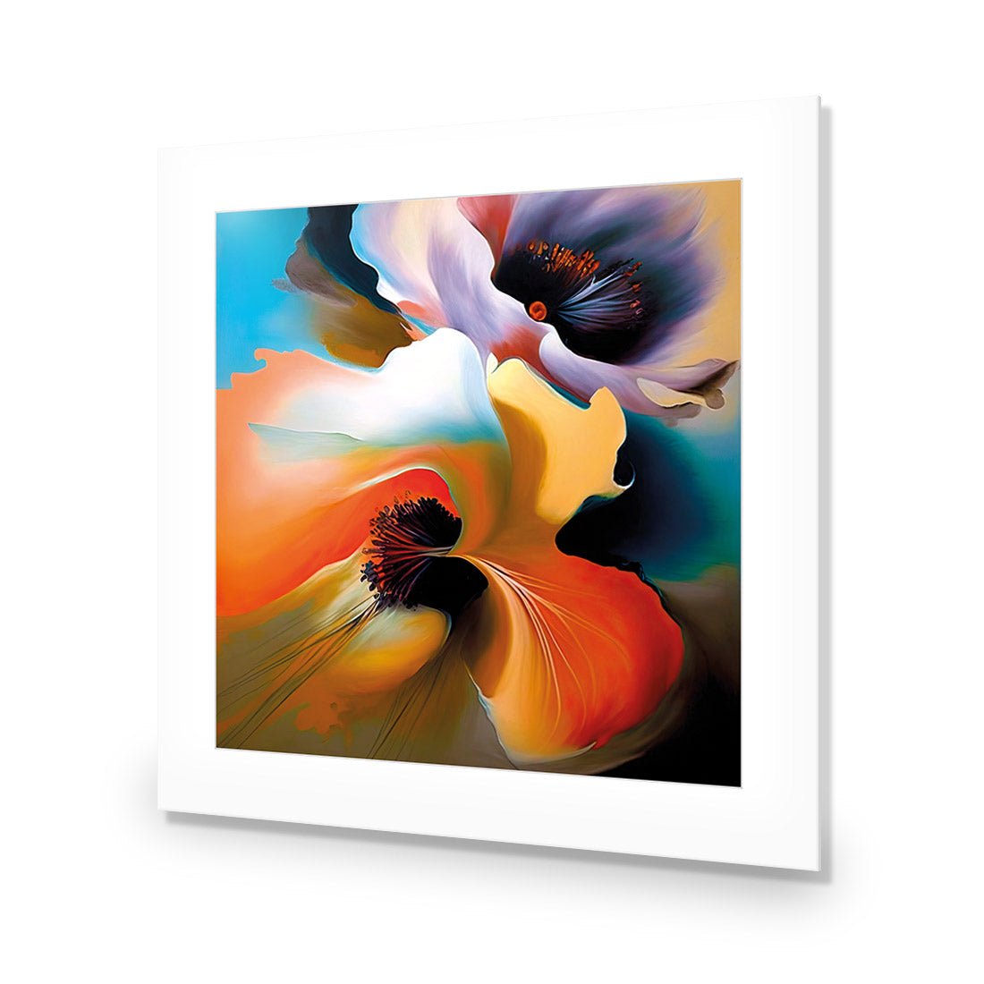 Flowing Flowers I - Wall Art Designs - WB_100799_AS_Q CAF_AP - 030 - MAT_37x37_NONE