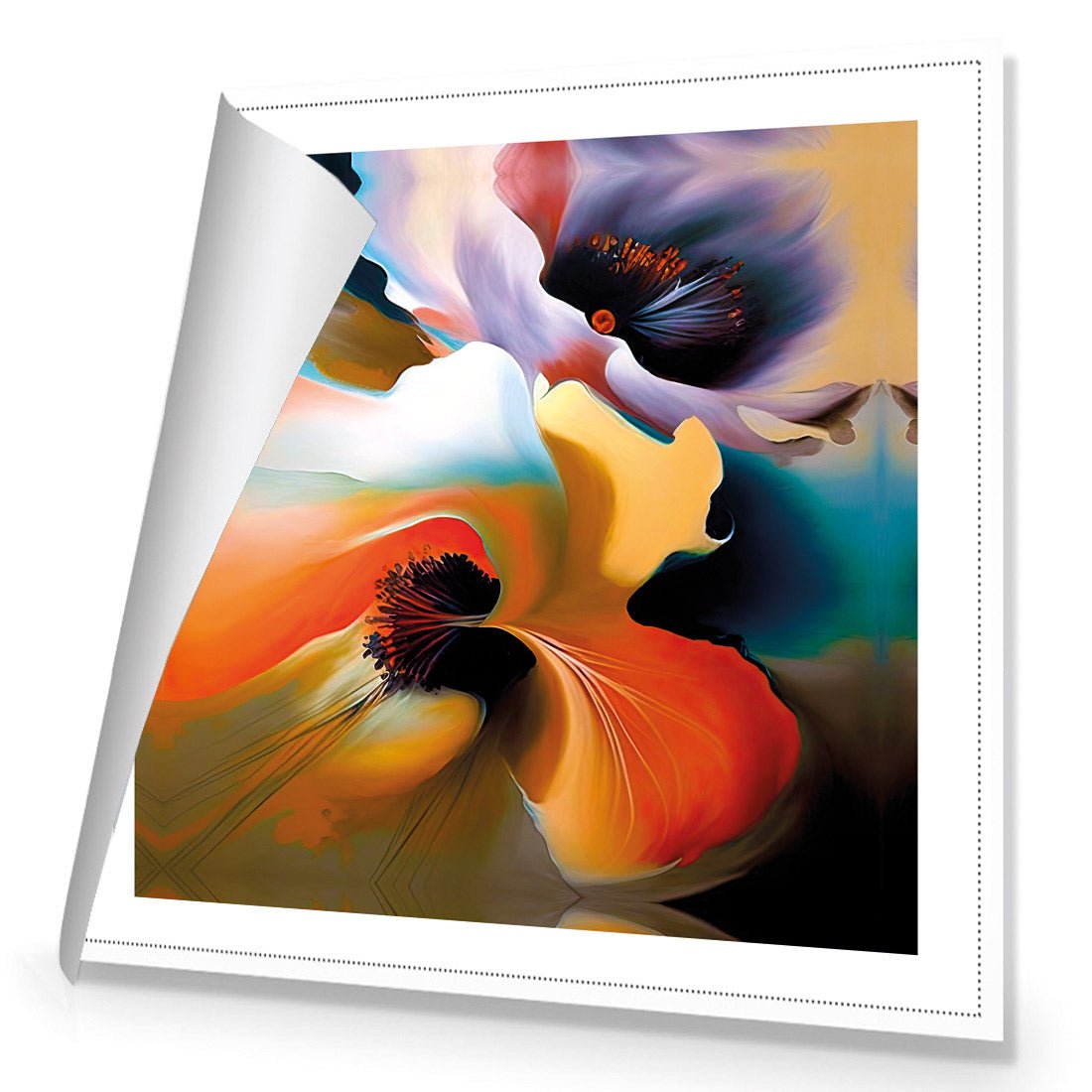 Flowing Flowers I - Wall Art Designs - WB_100799_AS_Q CAF_CP - MPY - 260 - M - R_37x37_NONE