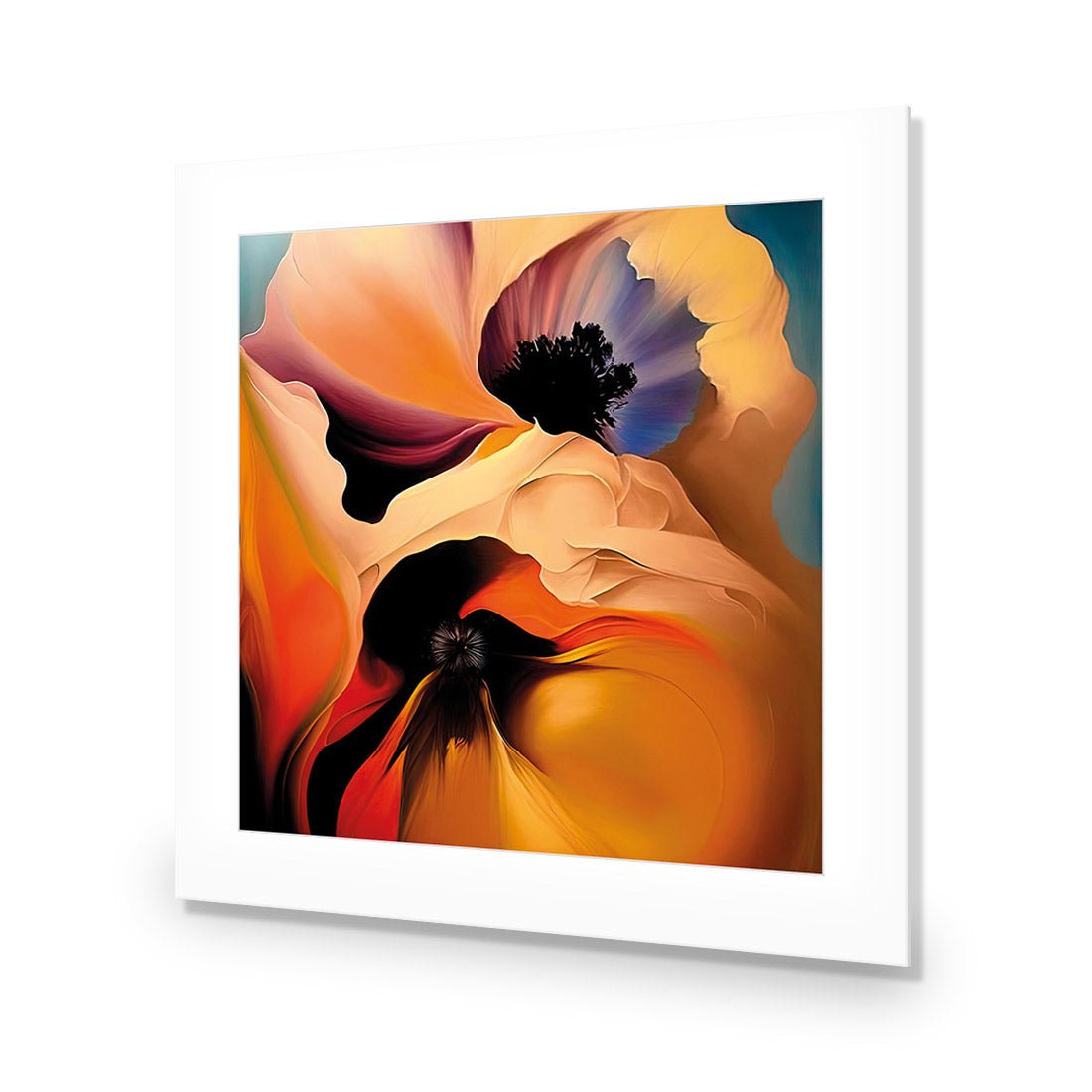 Flowing Flowers II - Wall Art Designs - WB_100801_AS_Q CAF_AP - 030 - MAT_37x37_NONE