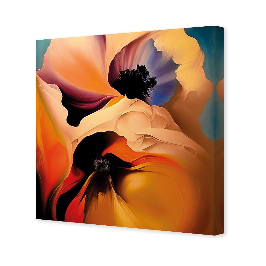 Flowing Flowers II - Wall Art Designs - WB_100801_AS_Q CAF_CP - MPY - 260 - M - S - S_37x37_NONE