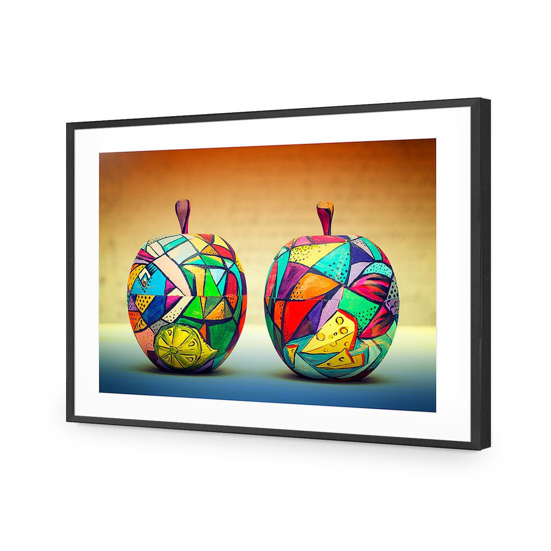 Forbidden Fruit | Standard Acrylic | Flat Frame With Border | Black