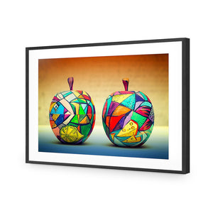 Forbidden Fruit | Standard Acrylic | Flat Frame With Border | Black
