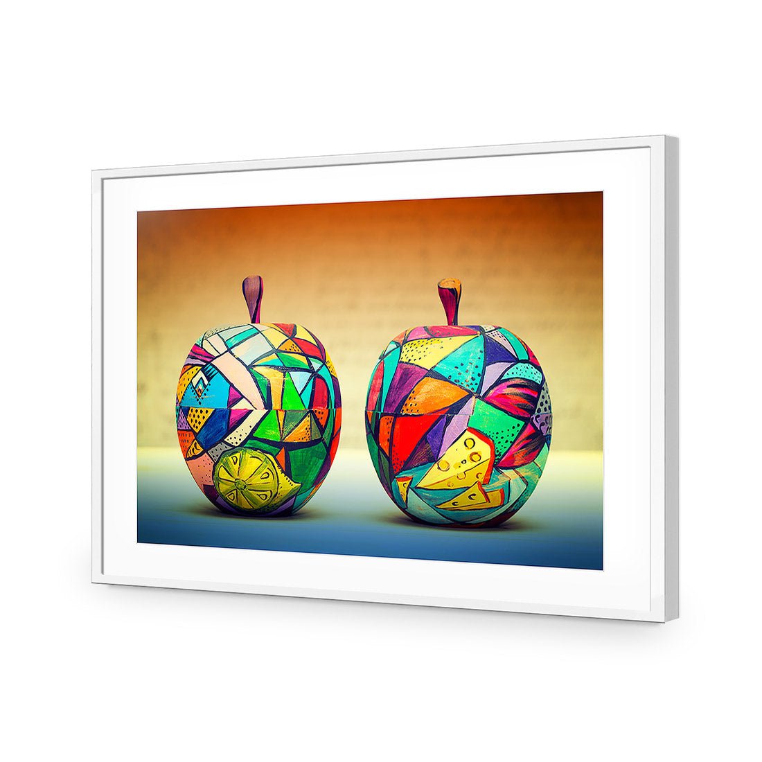 Forbidden Fruit | Standard Acrylic | Flat Frame With Border | White