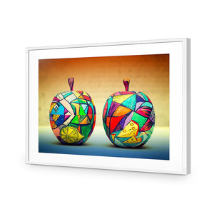 Forbidden Fruit | Standard Acrylic | Flat Frame With Border | White