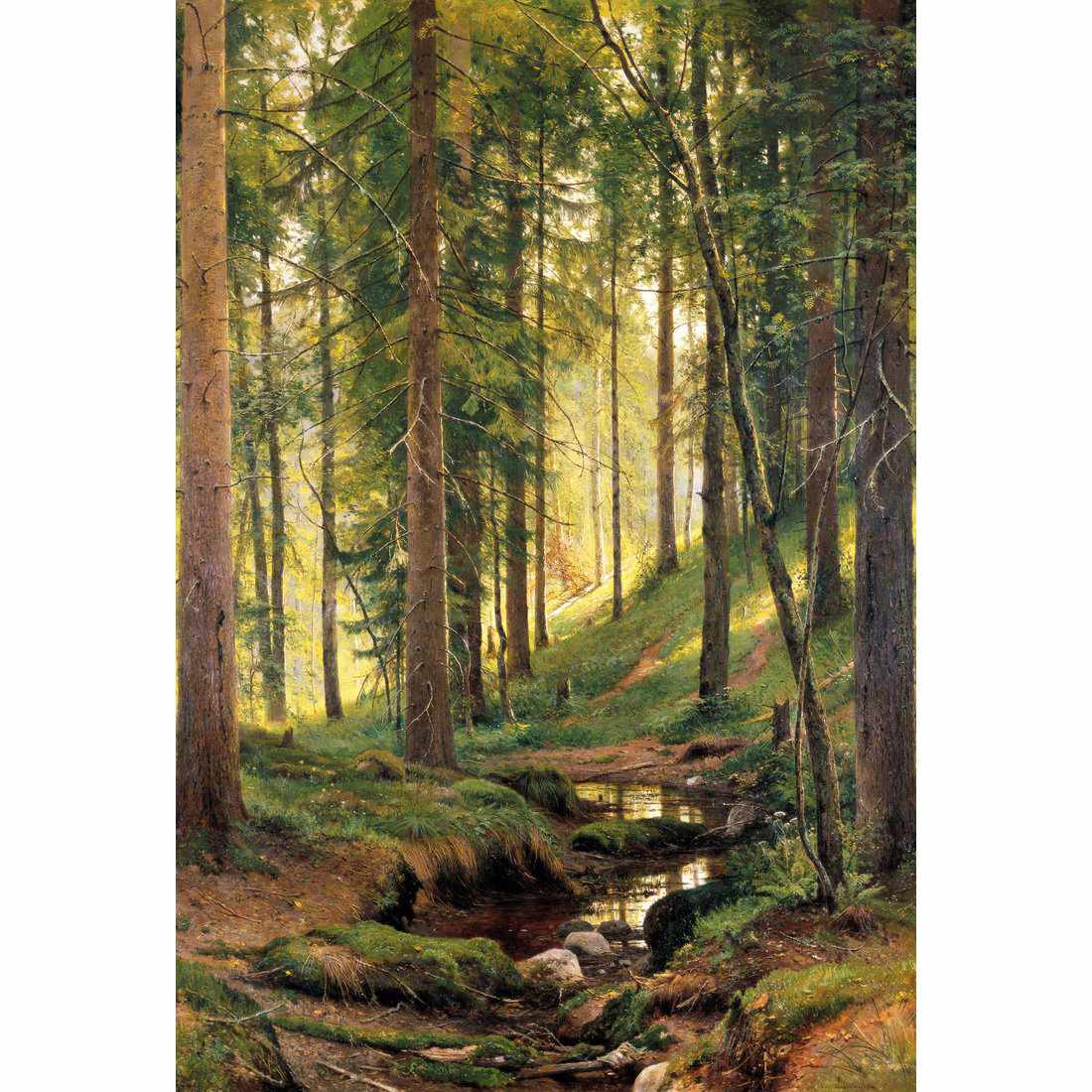 Forest Stream by Ivan Shishkin