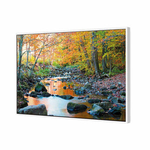 Forest Stream | Standard Canvas | Floating Frame | White