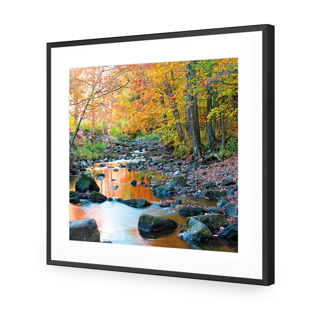 Forest Stream (square) - Wall Art Designs - 1234_AS_Q WAD_AP - 030 - MAT_37x37_S - 2538 - BLK