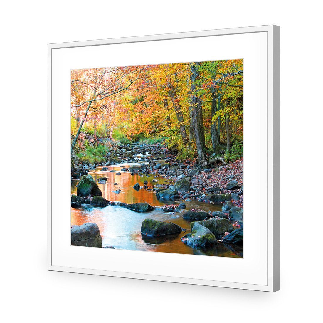 Forest Stream (square) - Wall Art Designs - 1234_AS_Q WAD_AP - 030 - MAT_37x37_S - 2538 - WHT