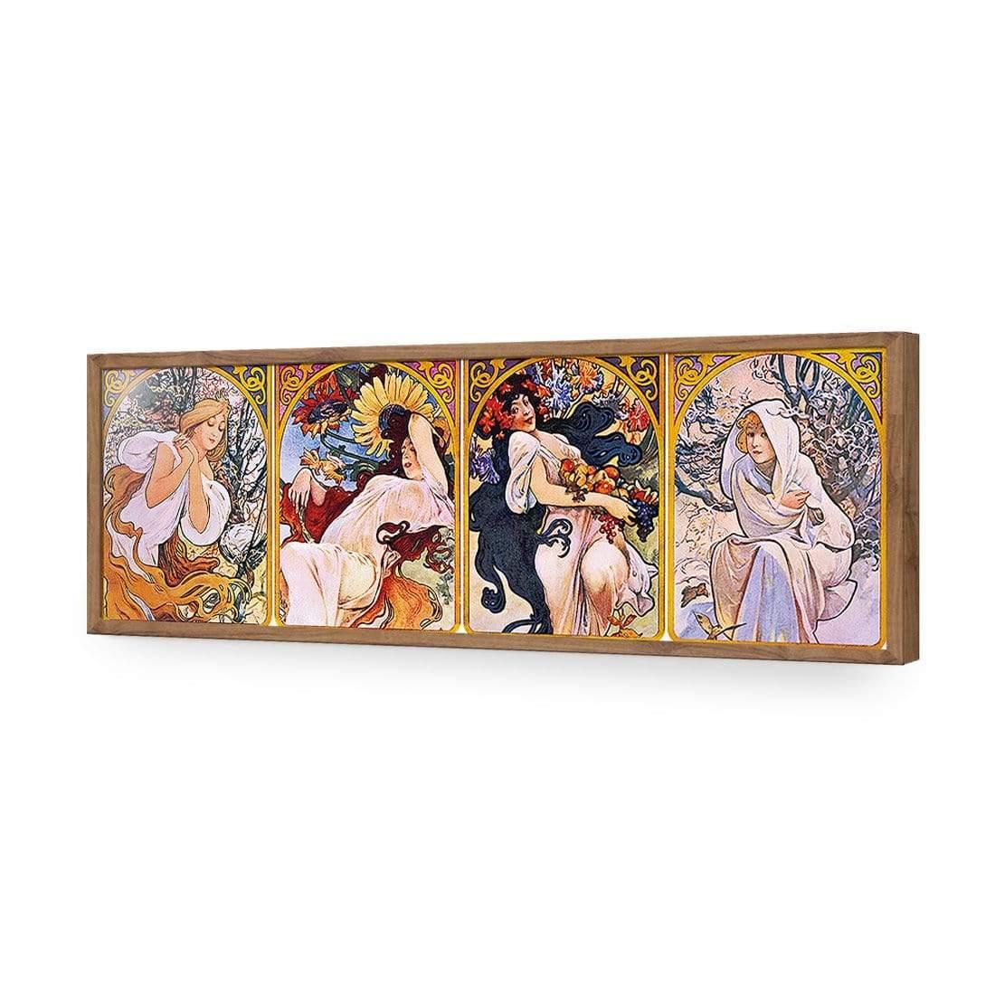 Four Seasons By Alphonse Mucha - Wall Art Designs - 1029_AL_H CAF_AP - 030 - EDG_90x30_S - 2538 - NAT_ART