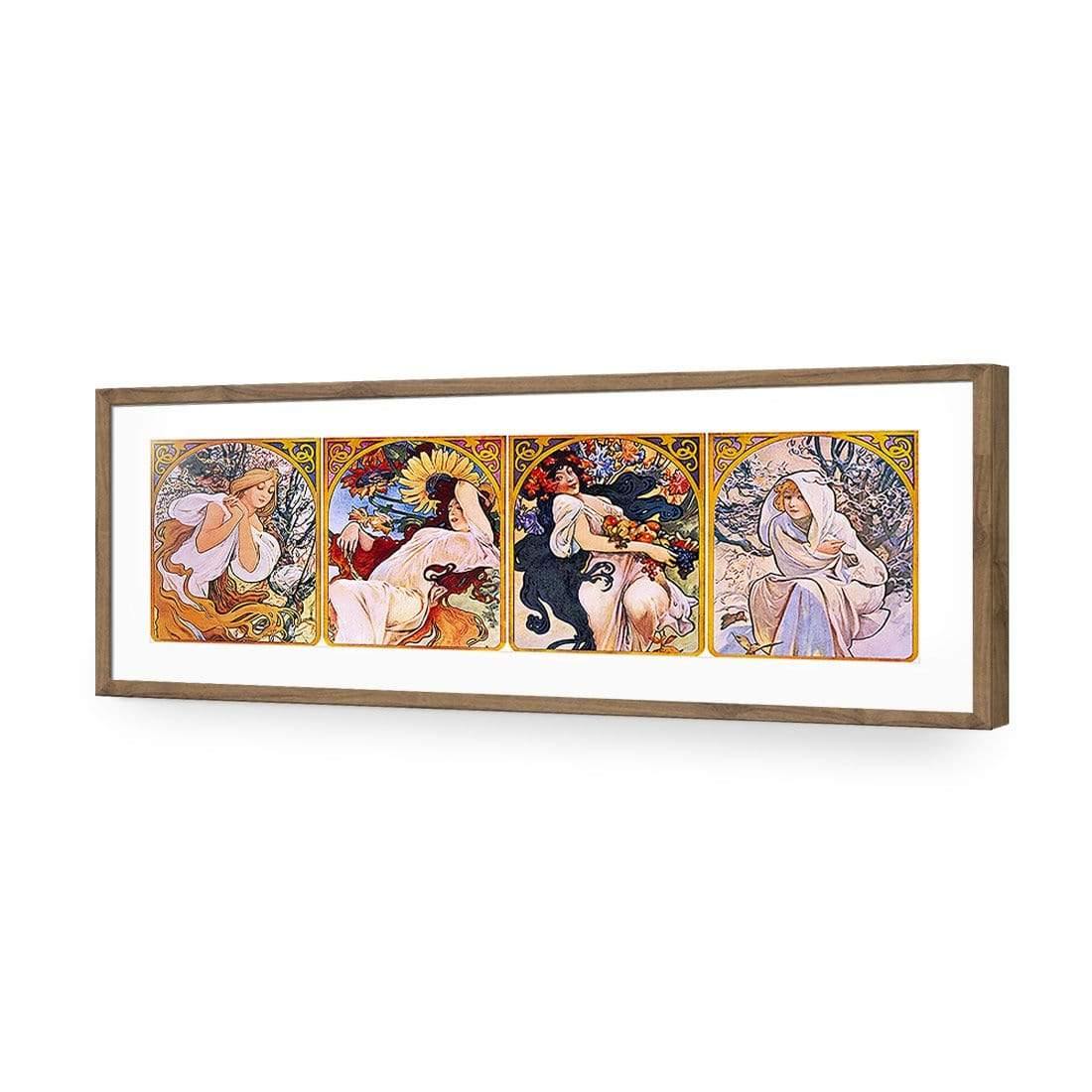 Four Seasons By Alphonse Mucha - Wall Art Designs - 1029_AL_H CAF_AP - 030 - MAT_90x30_S - 2538 - NAT_ART