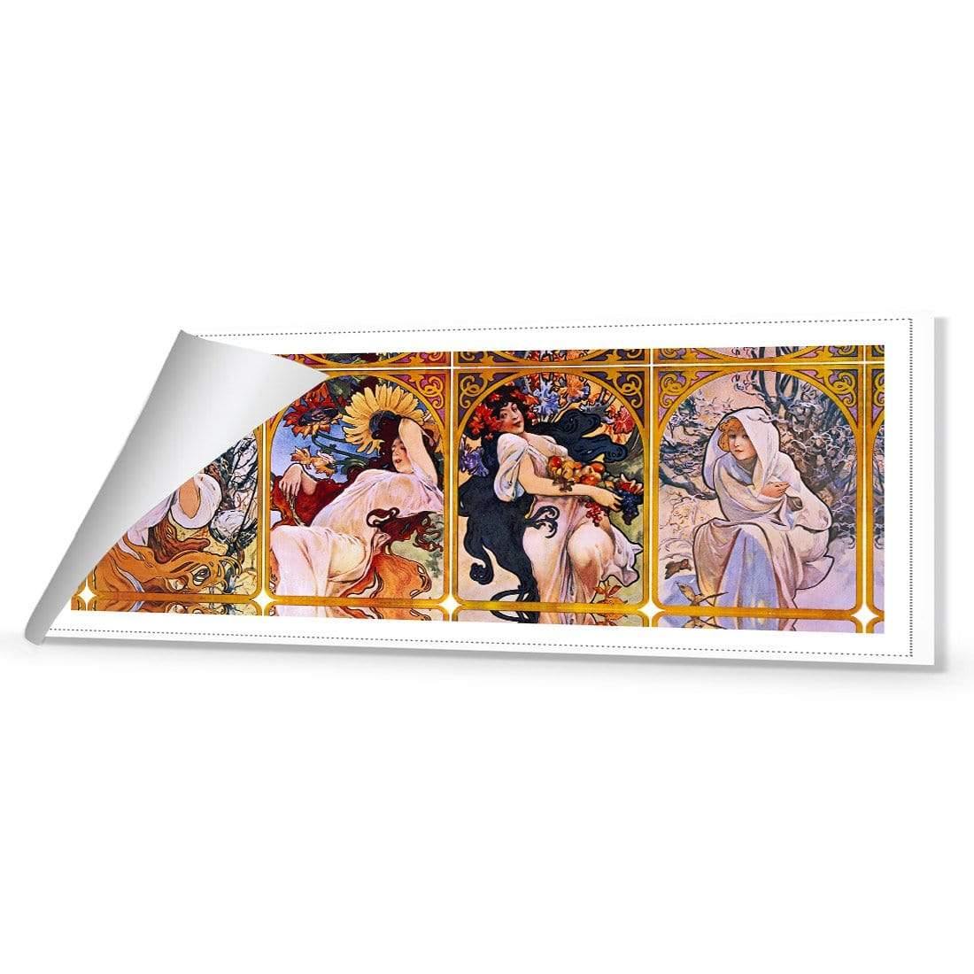 Four Seasons By Alphonse Mucha - Wall Art Designs - 1029_AL_H CAF_CP - MPY - 260 - M - R_60x20_NONE_ART