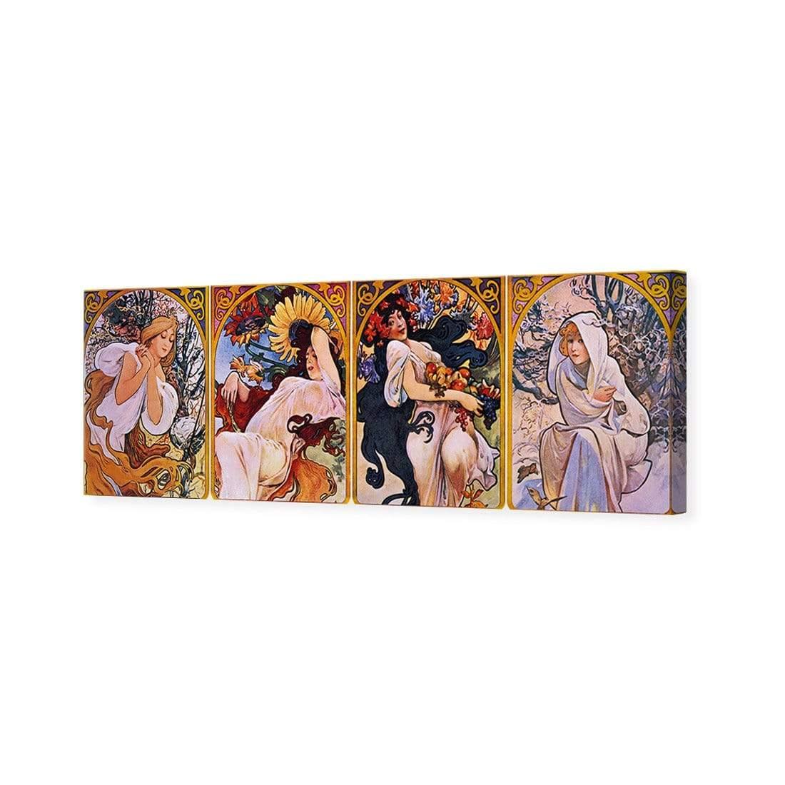 Four Seasons By Alphonse Mucha - Wall Art Designs - 1029_AL_H CAF_CP - MPY - 260 - M - S - S_60x20_NONE_ART