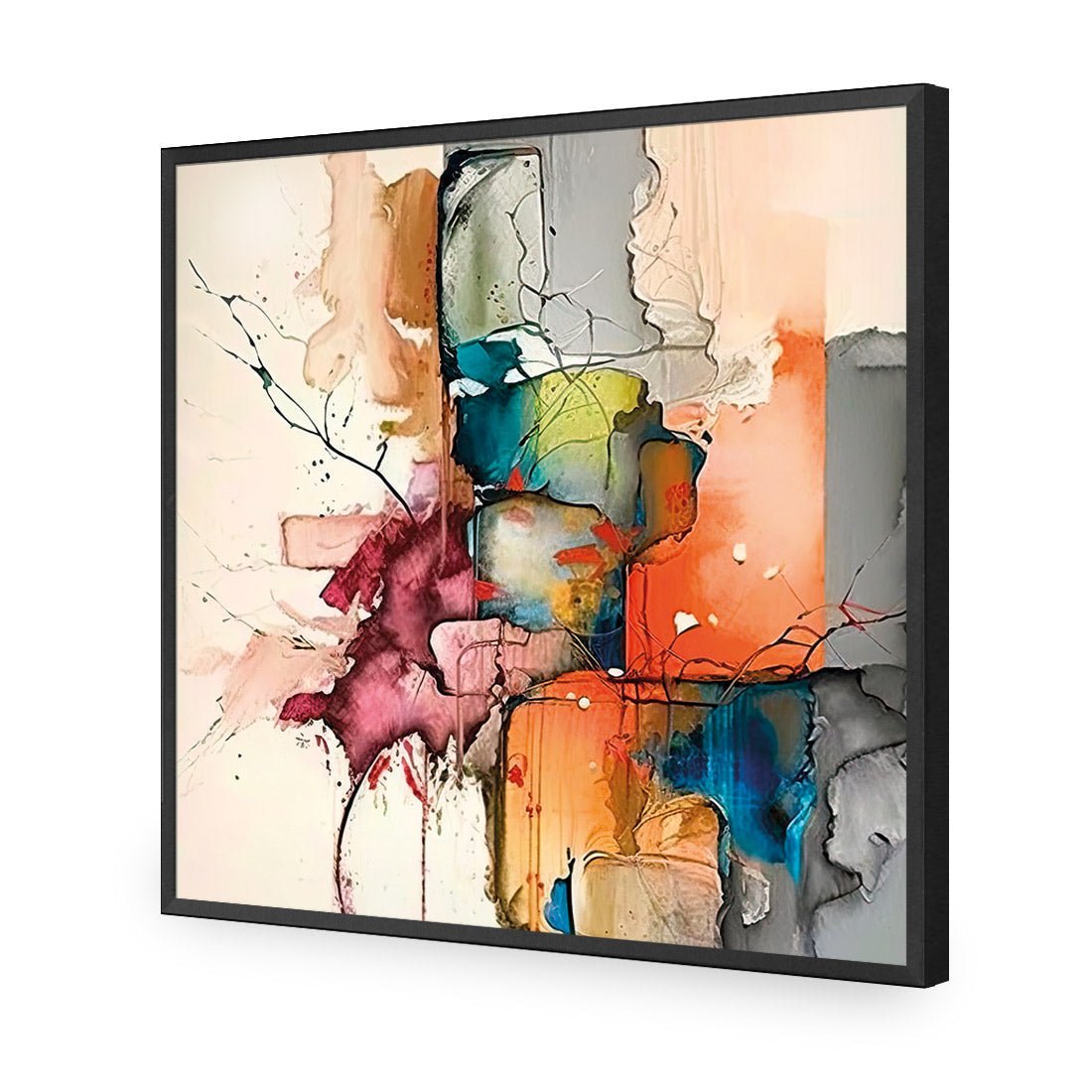 Fractured Prisms II - Wall Art Designs - WB_100953_AS_Q CAF_AP - 030 - EDG_37x37_S - 2538 - BLK