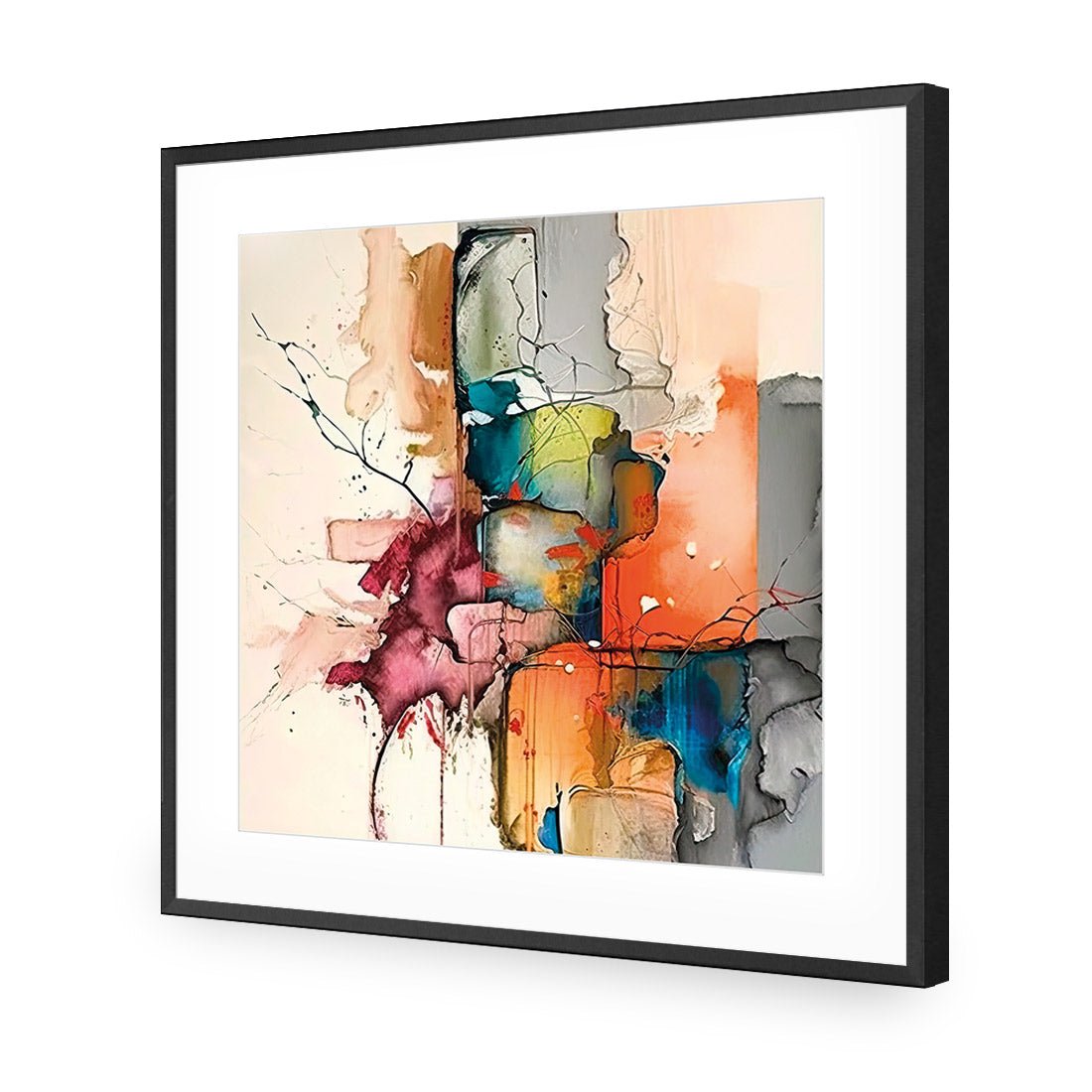 Fractured Prisms II - Wall Art Designs - WB_100953_AS_Q CAF_AP - 030 - MAT_37x37_S - 2538 - BLK