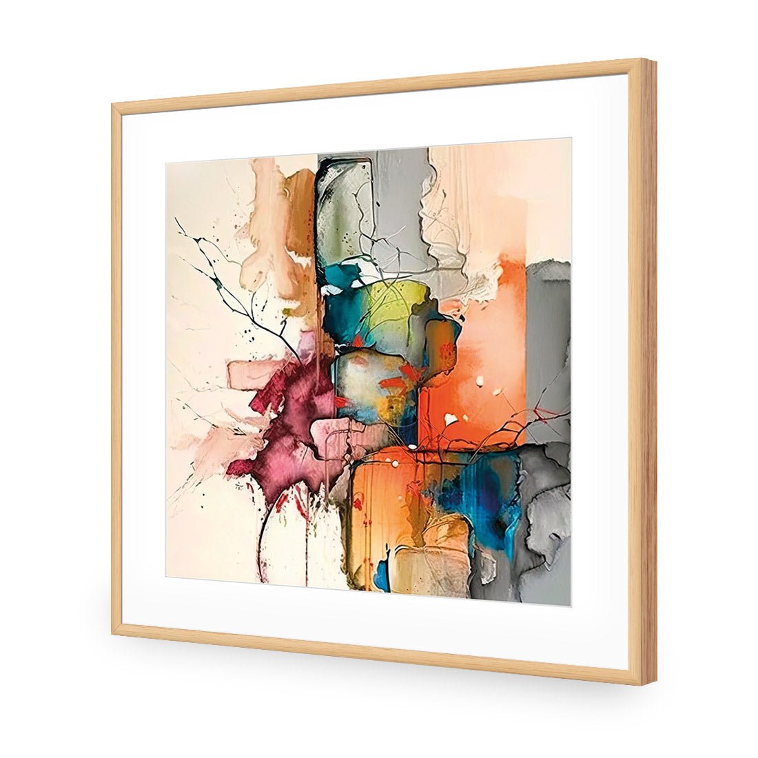 Fractured Prisms II - Wall Art Designs - WB_100953_AS_Q CAF_AP - 030 - MAT_37x37_S - 2538 - OAK