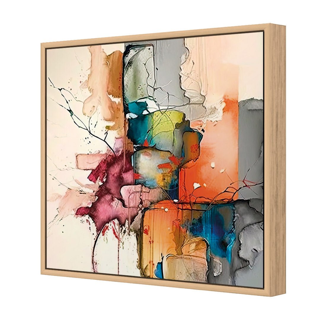 Fractured Prisms II - Wall Art Designs - WB_100953_AS_Q CAF_CP - MPY - 260 - M - S - S_37x37_S - 1550 - OAK