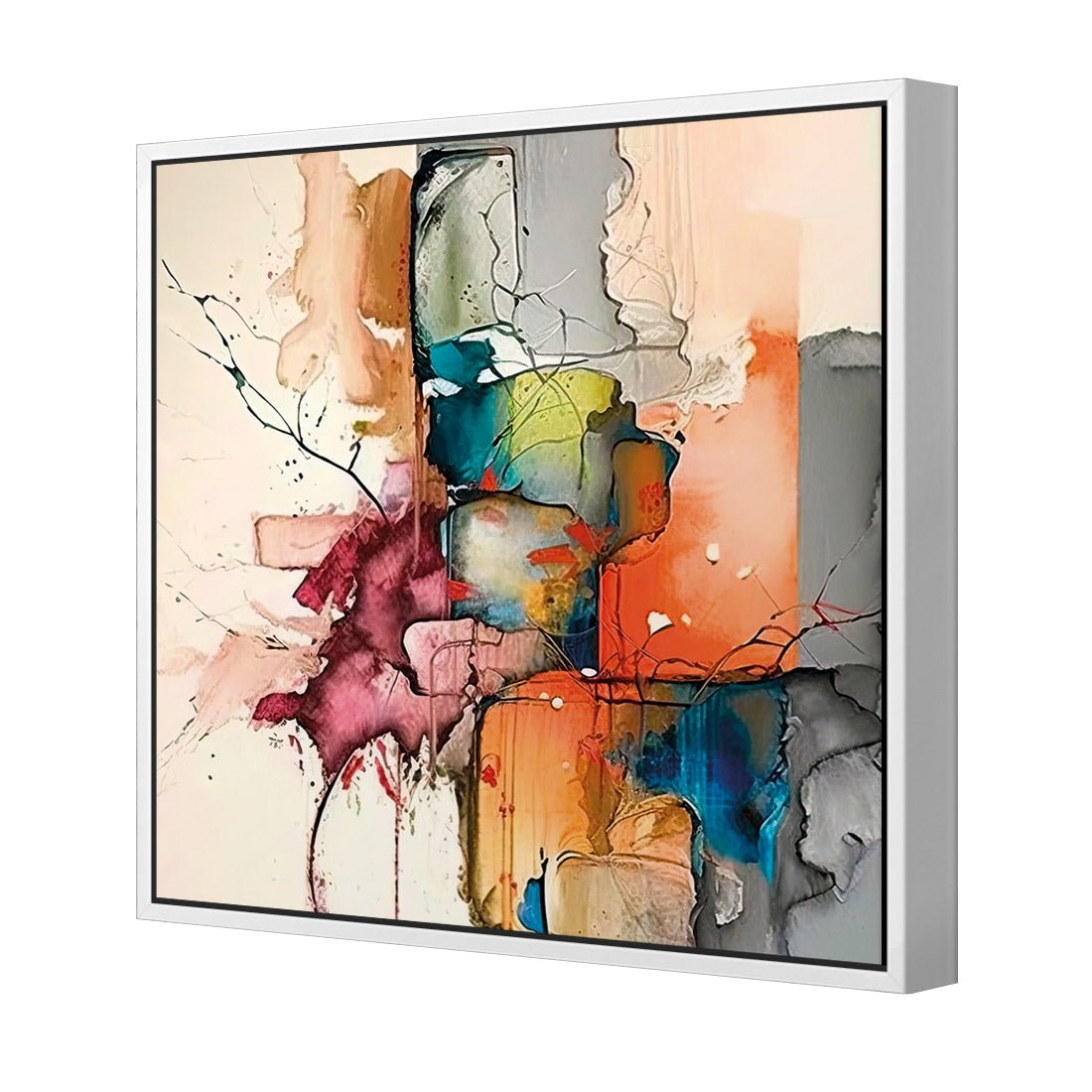 Fractured Prisms II - Wall Art Designs - WB_100953_AS_Q CAF_CP - MPY - 260 - M - S - S_37x37_S - 1550 - WHT