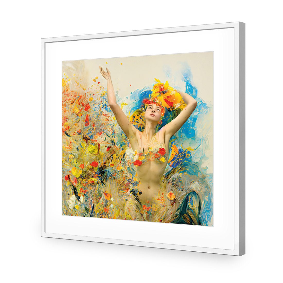 Frolic in the Flowers - Wall Art Designs - WB_100994_AS_Q CAF_AP - 030 - MAT_37x37_S - 2538 - WHT