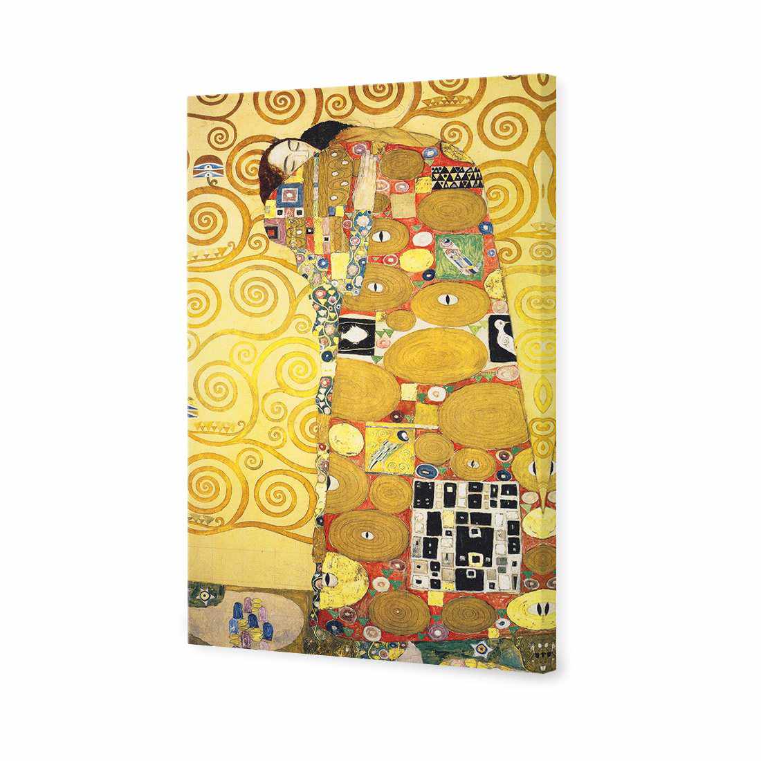 Fulfillment by Gustav Klimt Canvas Art - Wall Art Designs - 1684_AR_V WAD_CP - MPY - 260 - M - S - S_45x30_NONE_ART