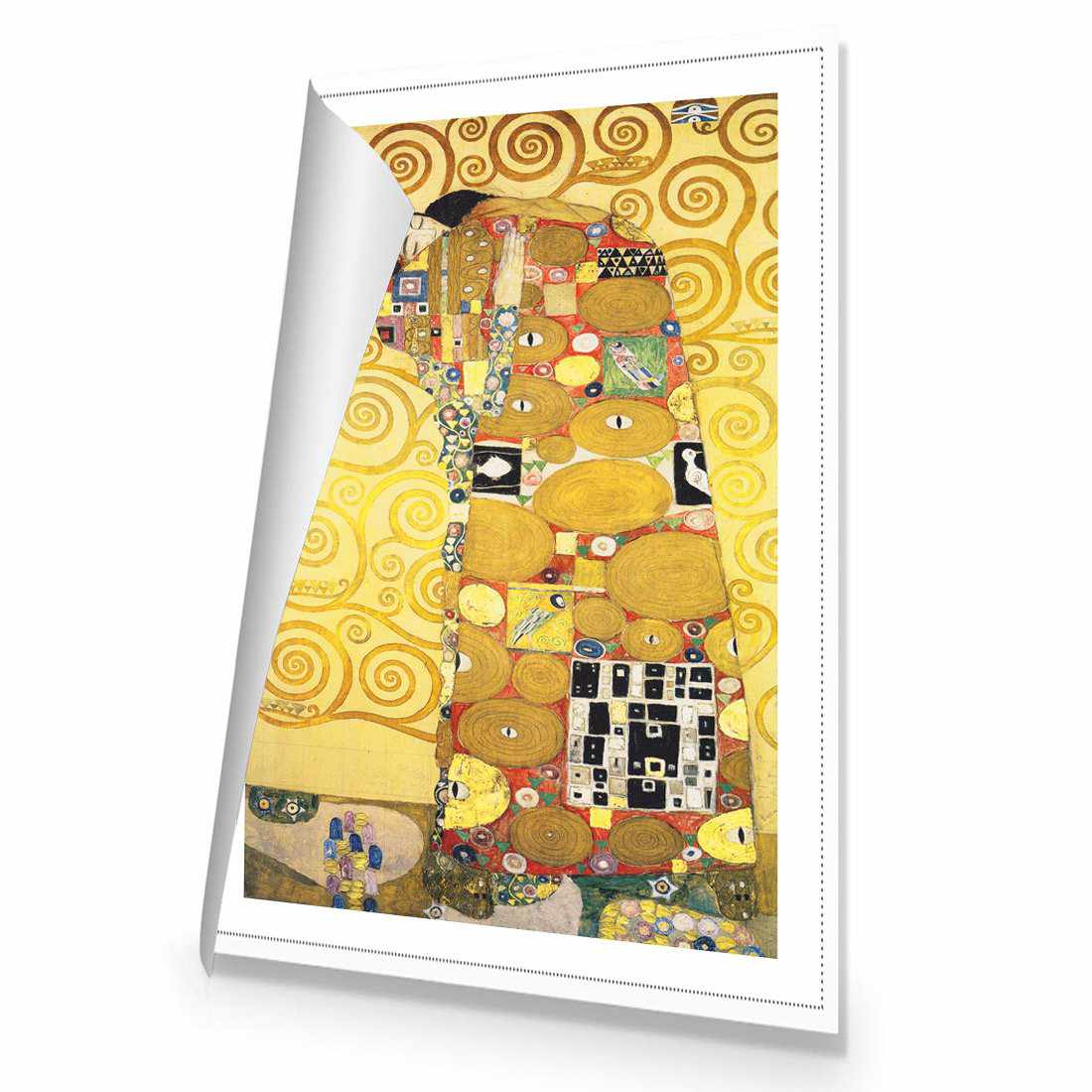 Fulfillment by Gustav Klimt Canvas Art - Wall Art Designs - 1684_AR_V WAD_CP - MPY - 260 - M - R_45x30_NONE_ART