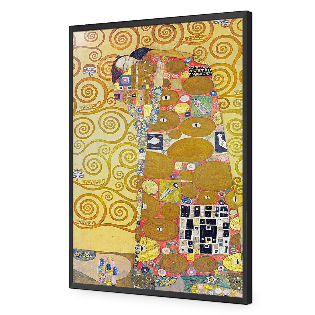 Fulfillment, Stoclet Frieze By Gustav Klimt - Wall Art Designs - 1684_AR_V WAD_AP - 030 - EDG_45x30_S - 2538 - BLK