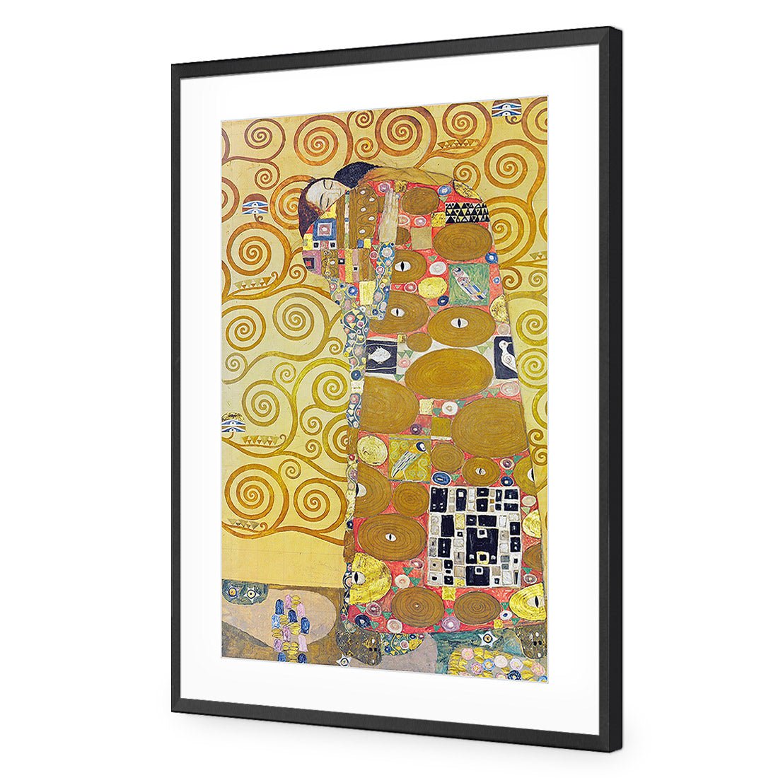 Fulfillment, Stoclet Frieze By Gustav Klimt - Wall Art Designs - 1684_AR_V WAD_AP - 030 - MAT_45x30_S - 2538 - BLK