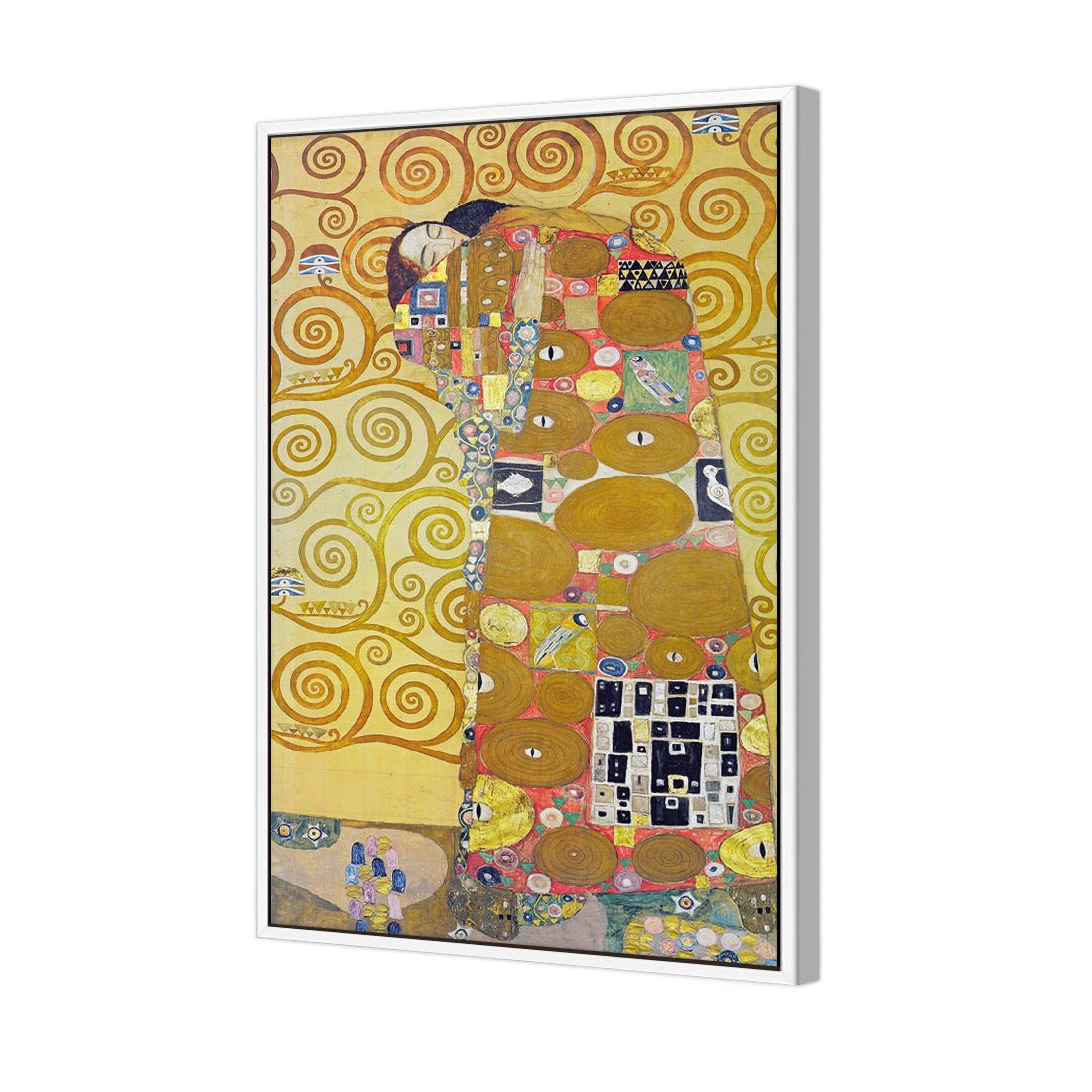 Fulfillment, Stoclet Frieze By Gustav Klimt - Wall Art Designs - 1684_AR_V WAD_CP - MPY - 260 - M - S - S_45x30_S - 1550 - WHT