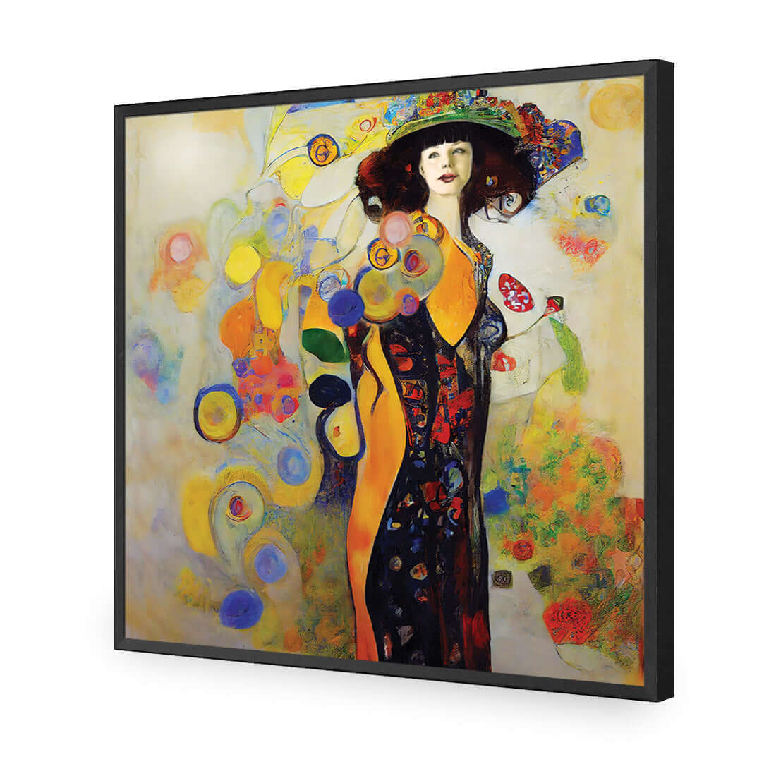 Full Bloom | Classic Acrylic | Flat Frame No Border | Black
