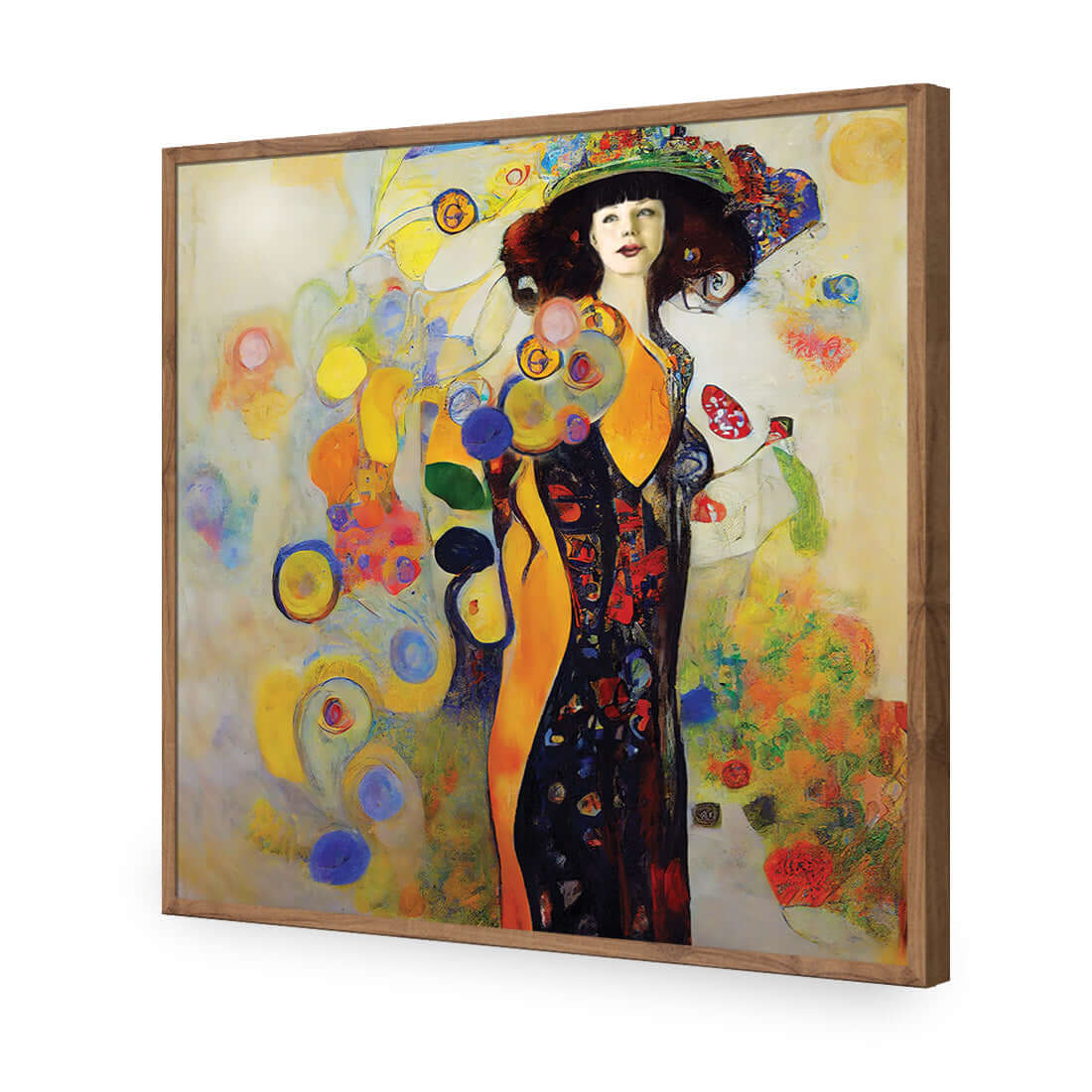 Full Bloom | Classic Acrylic | Flat Frame No Border | Natural