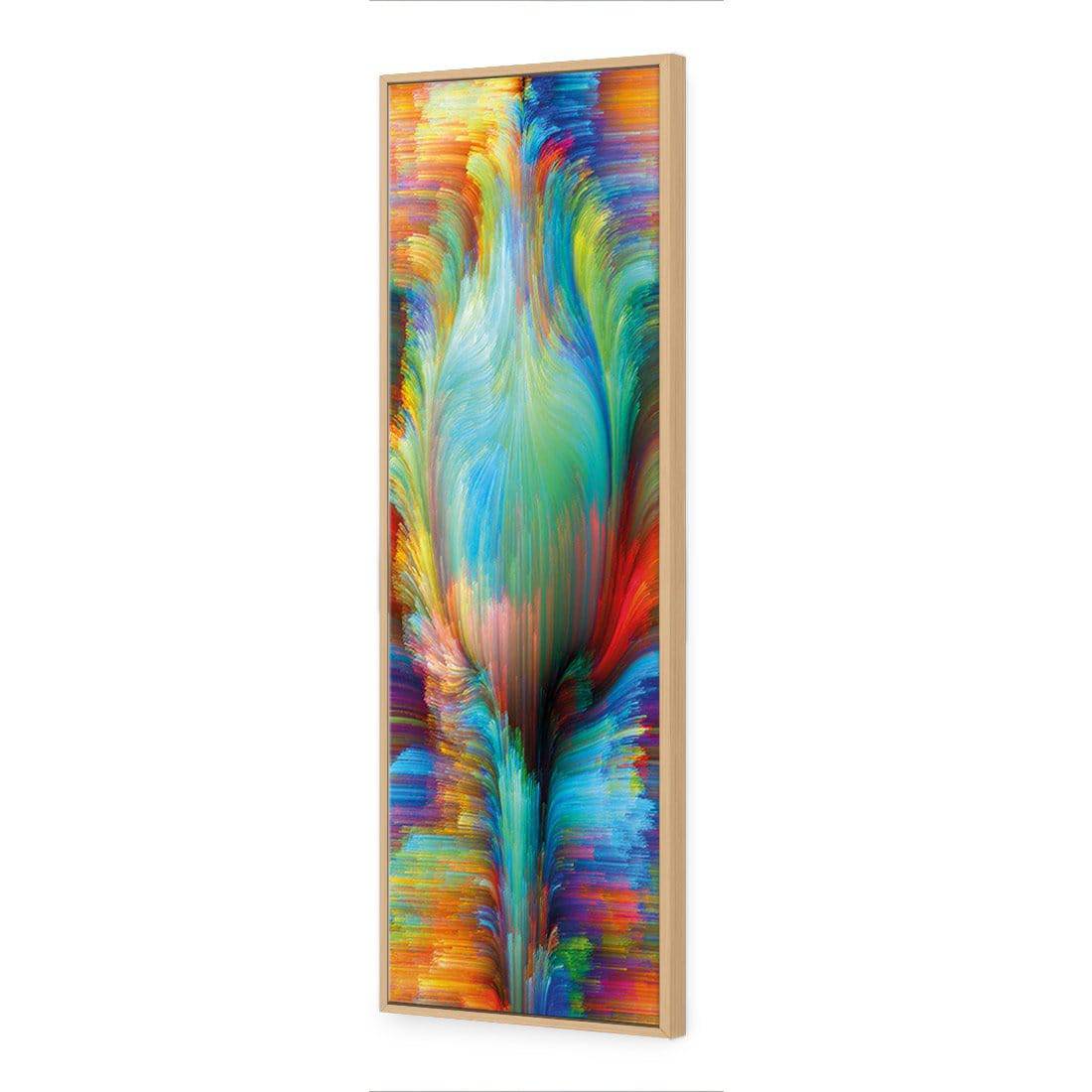 Fuzz Sprouting | Standard Canvas | Floating Frame | Oak