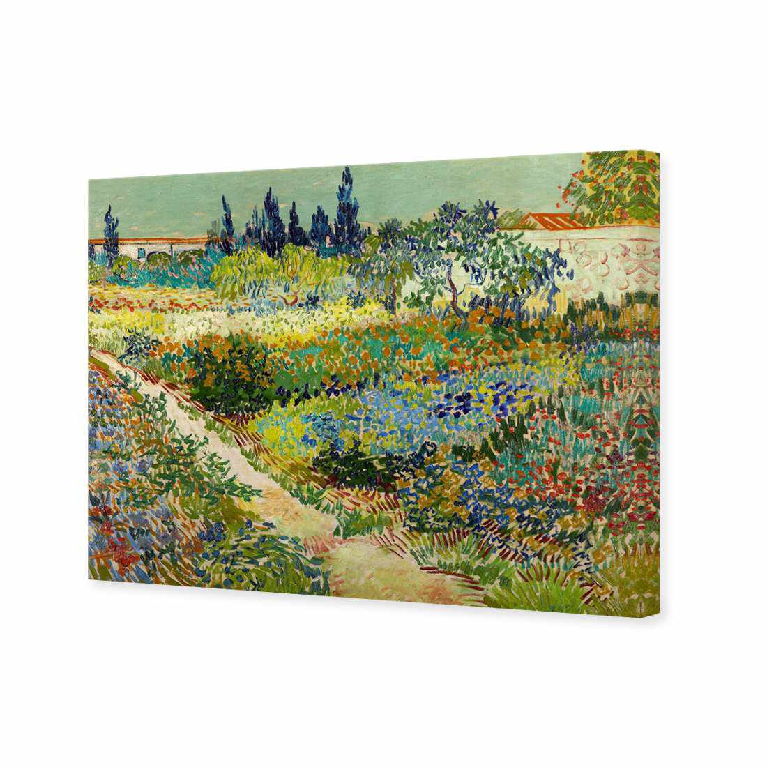 Garden At Arles by Van Gogh Canvas Art - Wall Art Designs - 1704_AR_H WAD_CP - MPY - 260 - M - S - S_45x30_NONE_ART