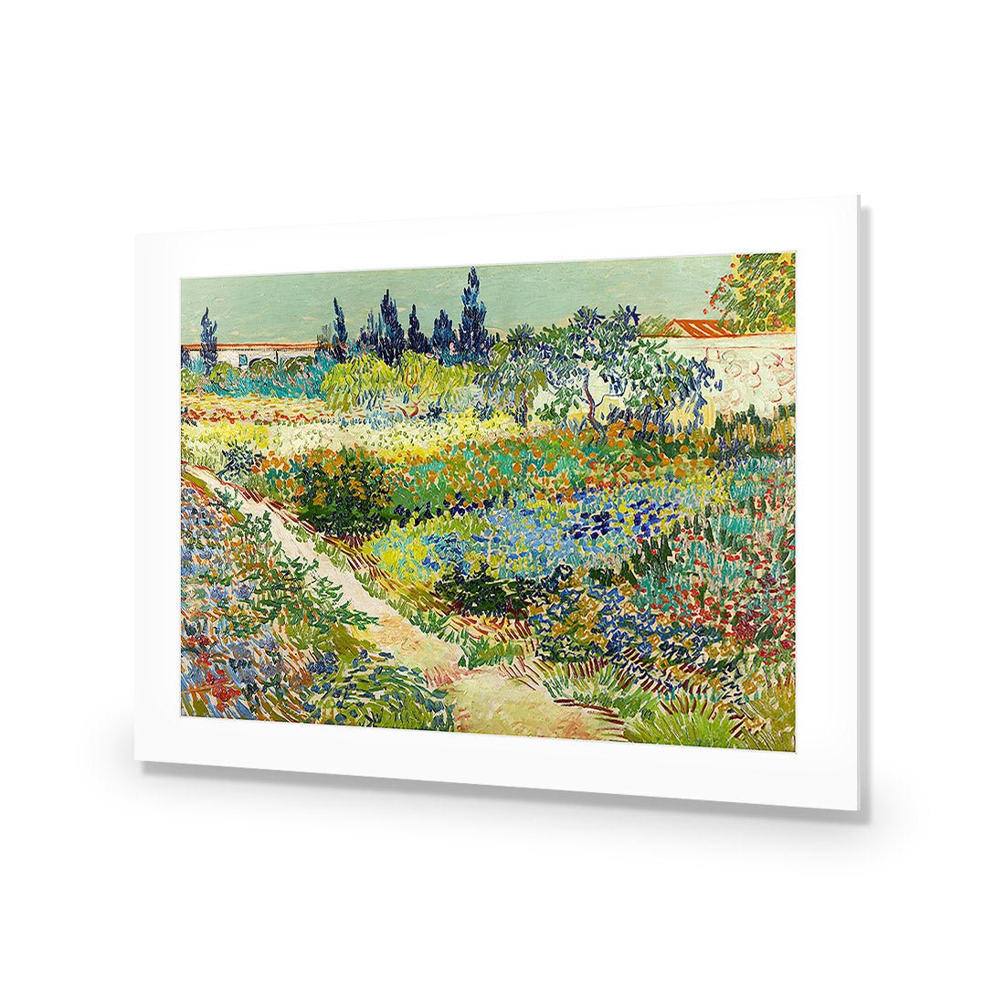 Garden At Arles - Van Gogh Acrylic Print Art - Wall Art Designs - 1704_AR_H WAD_AP - 030 - MAT_45x30_NONE