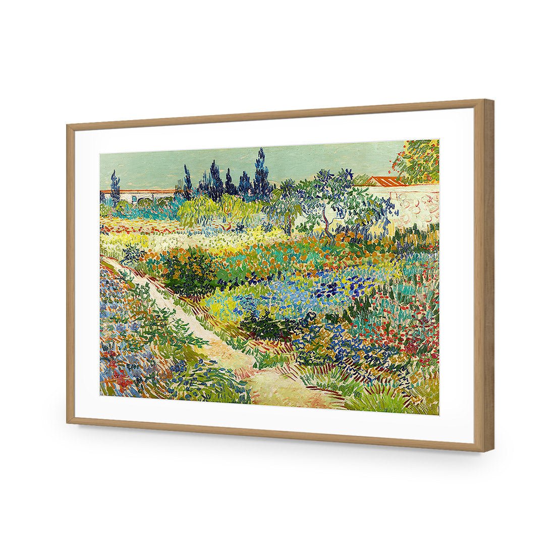 Garden At Arles - Van Gogh Acrylic Print Art - Wall Art Designs - 1704_AR_H WAD_AP - 030 - MAT_45x30_S - 2538 - OAK