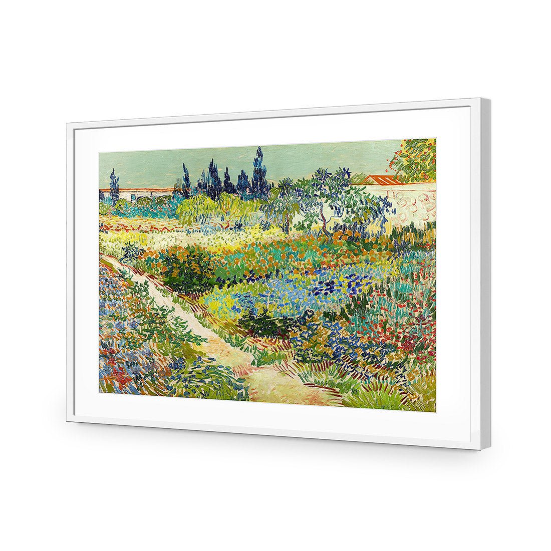 Garden At Arles - Van Gogh Acrylic Print Art - Wall Art Designs - 1704_AR_H WAD_AP - 030 - MAT_45x30_S - 2538 - WHT