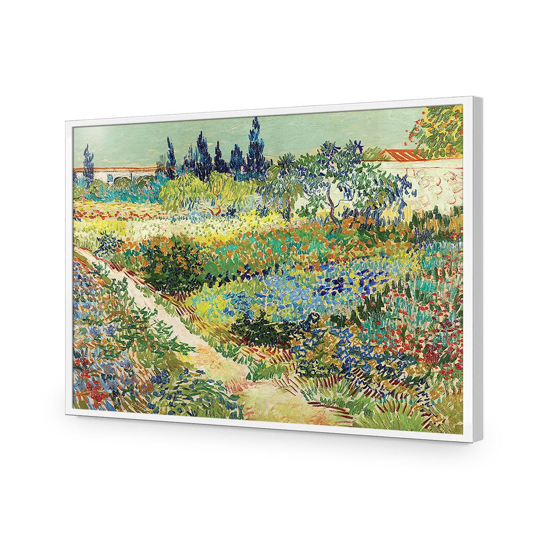 Garden At Arles - Van Gogh Acrylic Print Art - Wall Art Designs - 1704_AR_H WAD_AP - 030 - EDG_45x30_S - 2538 - WHT