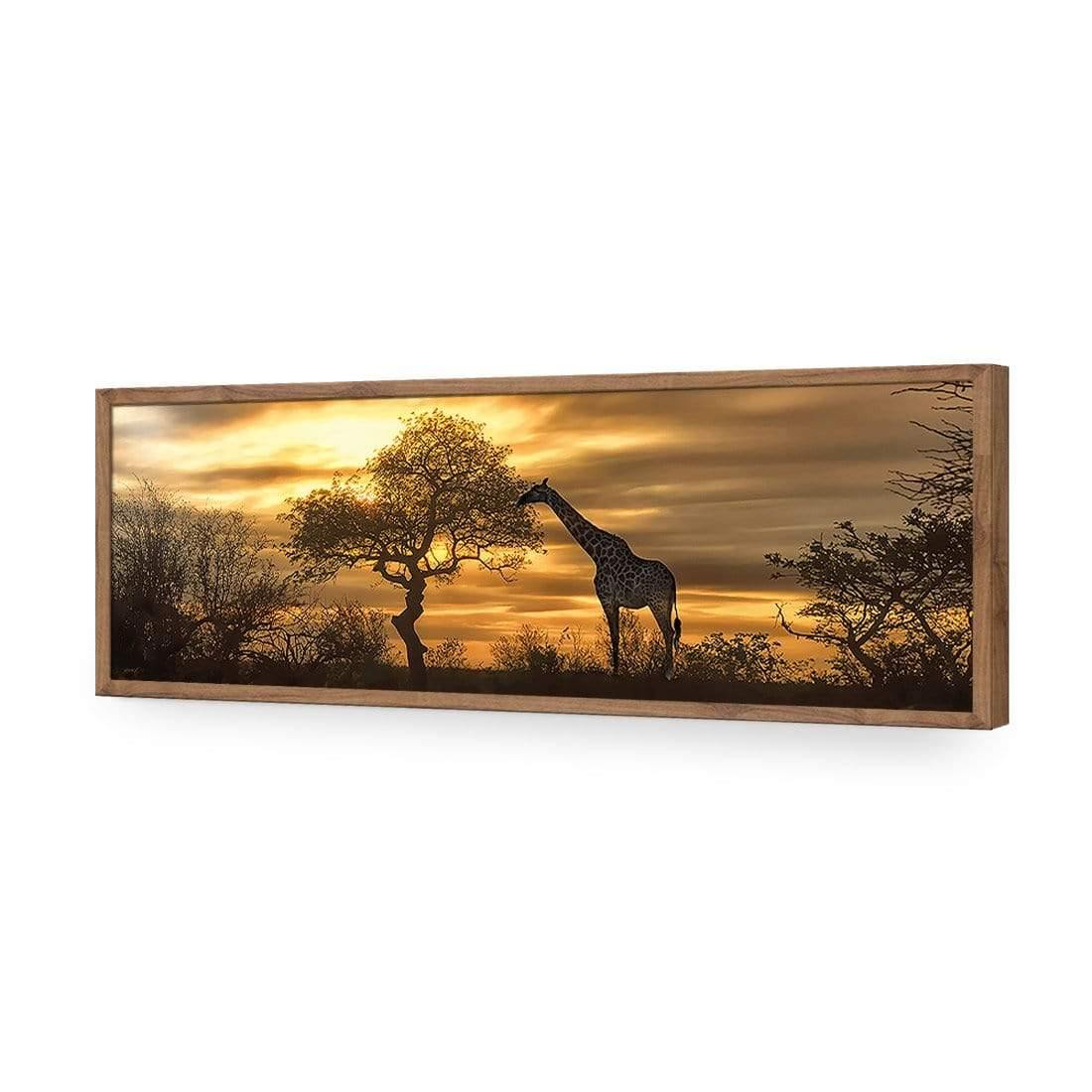 Giraffe at Sunset (long) - Wall Art Designs - 758_AL_H WAD_AP - 030 - EDG_90x30_S - 2538 - NAT