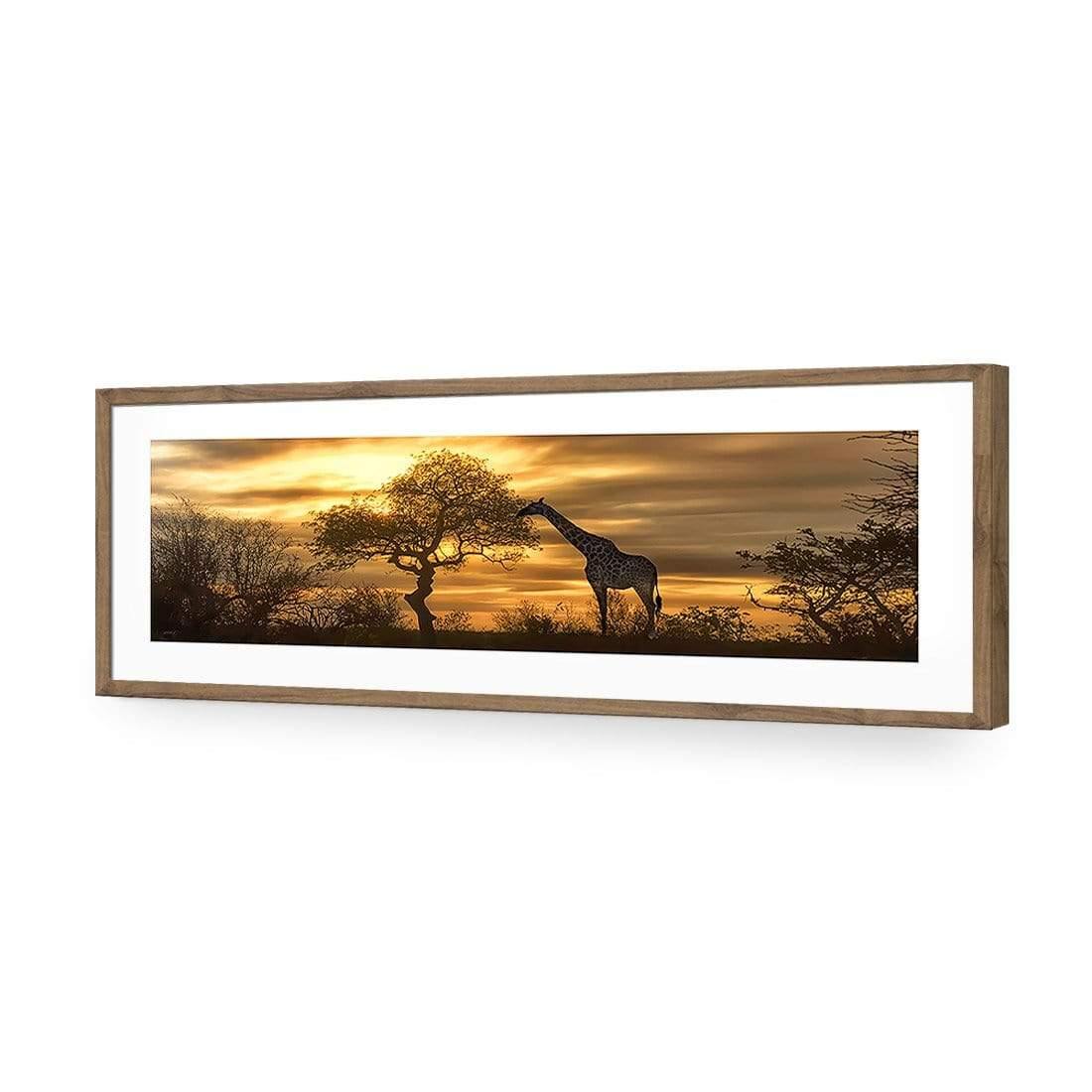 Giraffe at Sunset (long) - Wall Art Designs - 758_AL_H WAD_AP - 030 - MAT_90x30_S - 2538 - NAT