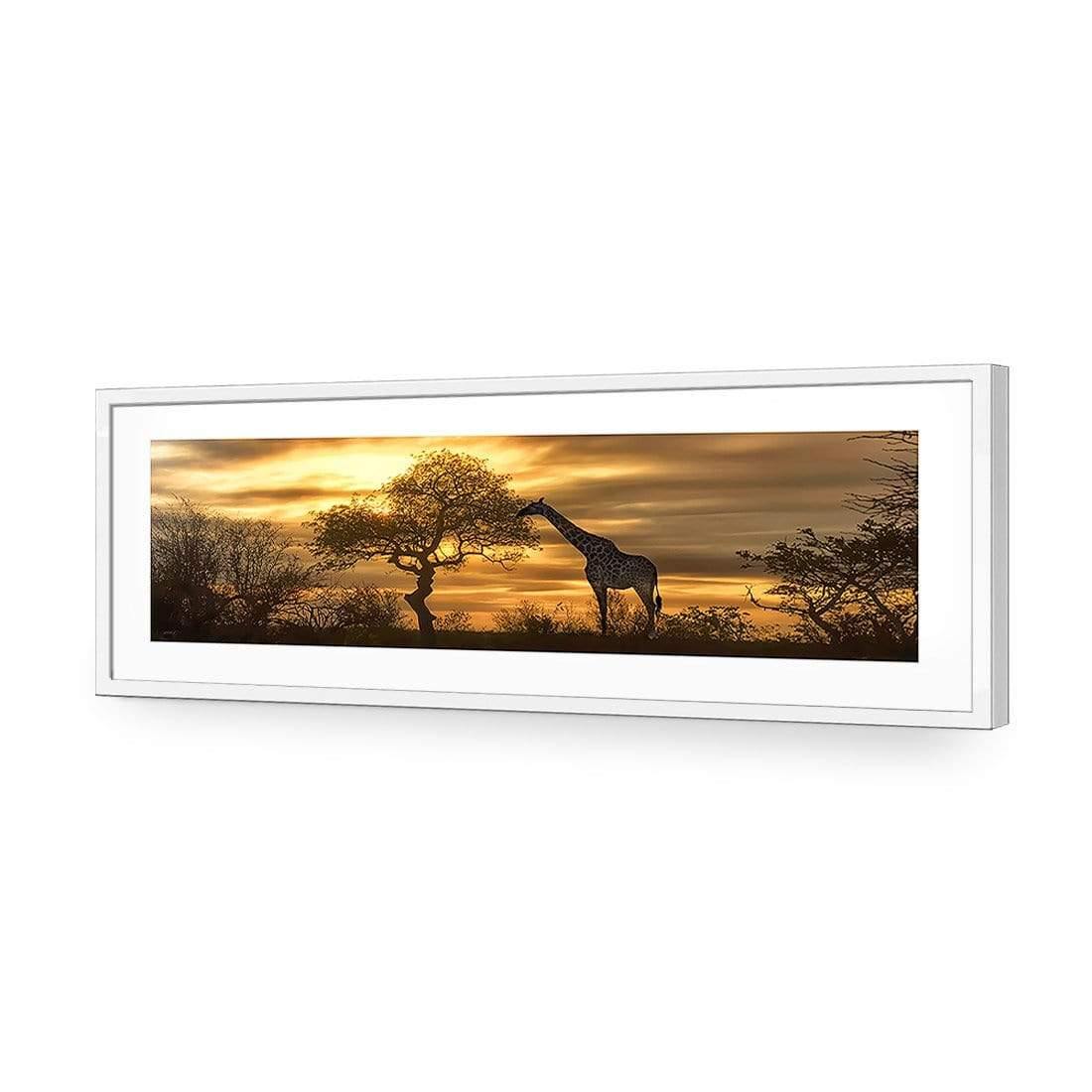 Giraffe at Sunset (long) - Wall Art Designs - 758_AL_H WAD_AP - 030 - MAT_90x30_S - 2538 - WHT