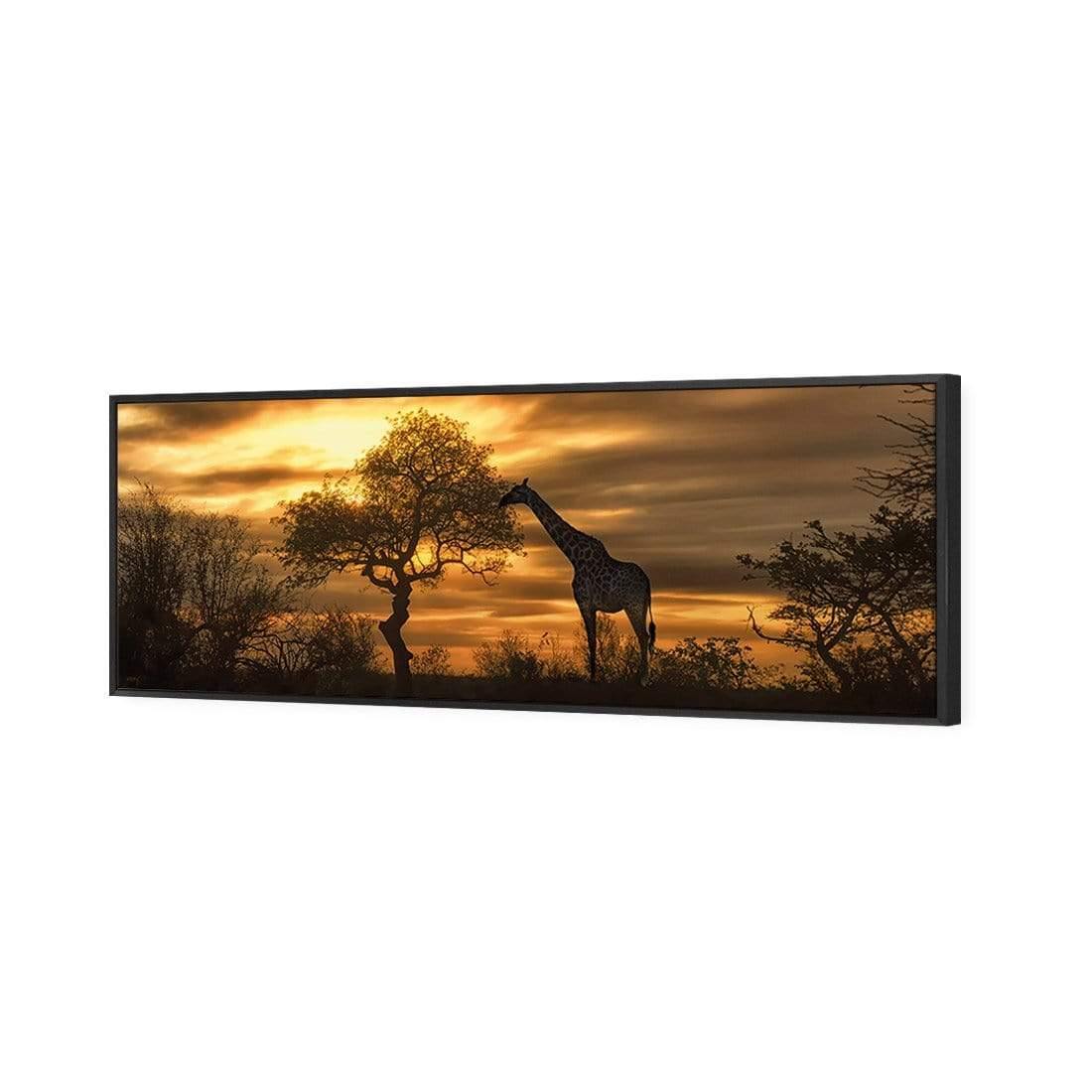 Giraffe at Sunset (long) - Wall Art Designs - 758_AL_H WAD_CP - MPY - 260 - M - S - S_60x20_S - 1550 - BLK