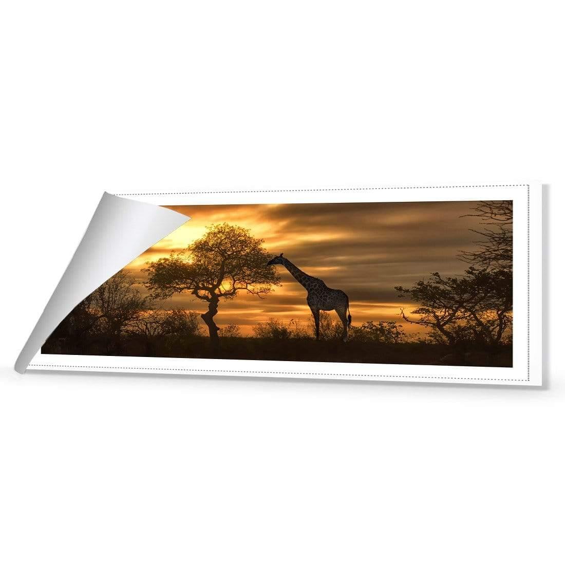 Giraffe at Sunset (long) - Wall Art Designs - 758_AL_H WAD_CP - MPY - 260 - M - R_60x20_NONE