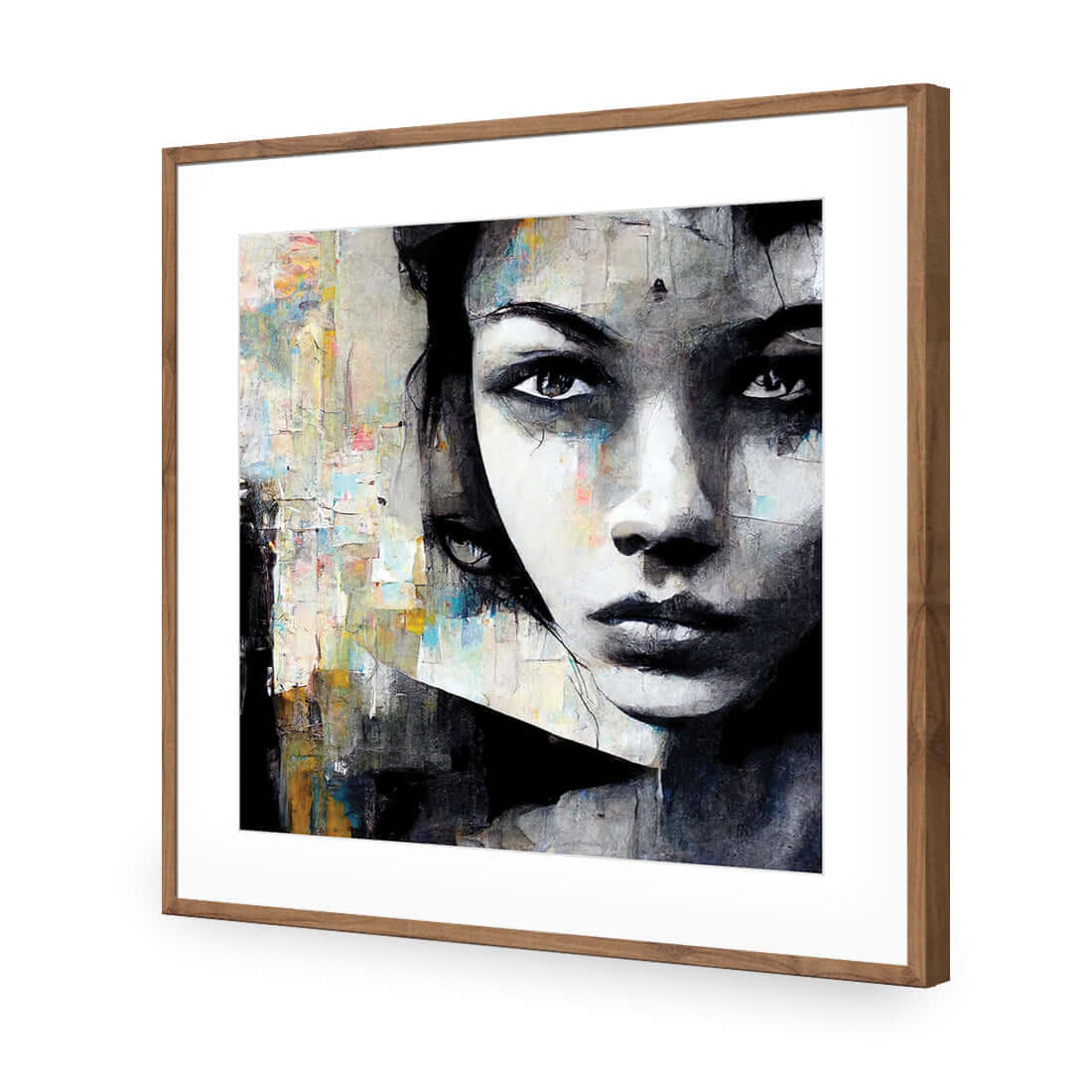 Girl in Black - Wall Art Designs - WH_1031_AS_Q WAD_AP - 030 - MAT_37x37_S - 2538 - NAT