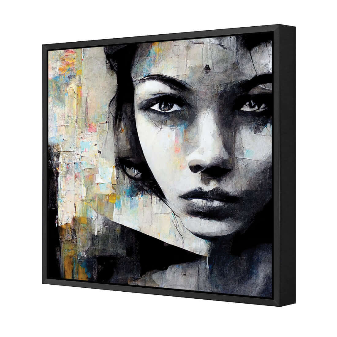 Girl in Black - Wall Art Designs - WH_1031_AS_Q WAD_CP - MPY - 260 - M - S - S_37x37_S - 1550 - BLK