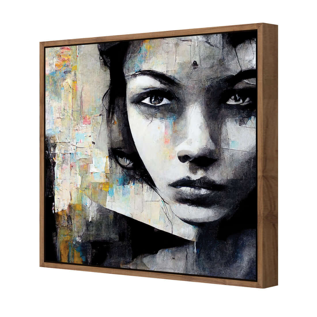 Girl in Black - Wall Art Designs - WH_1031_AS_Q WAD_CP - MPY - 260 - M - S - S_37x37_S - 1550 - NAT