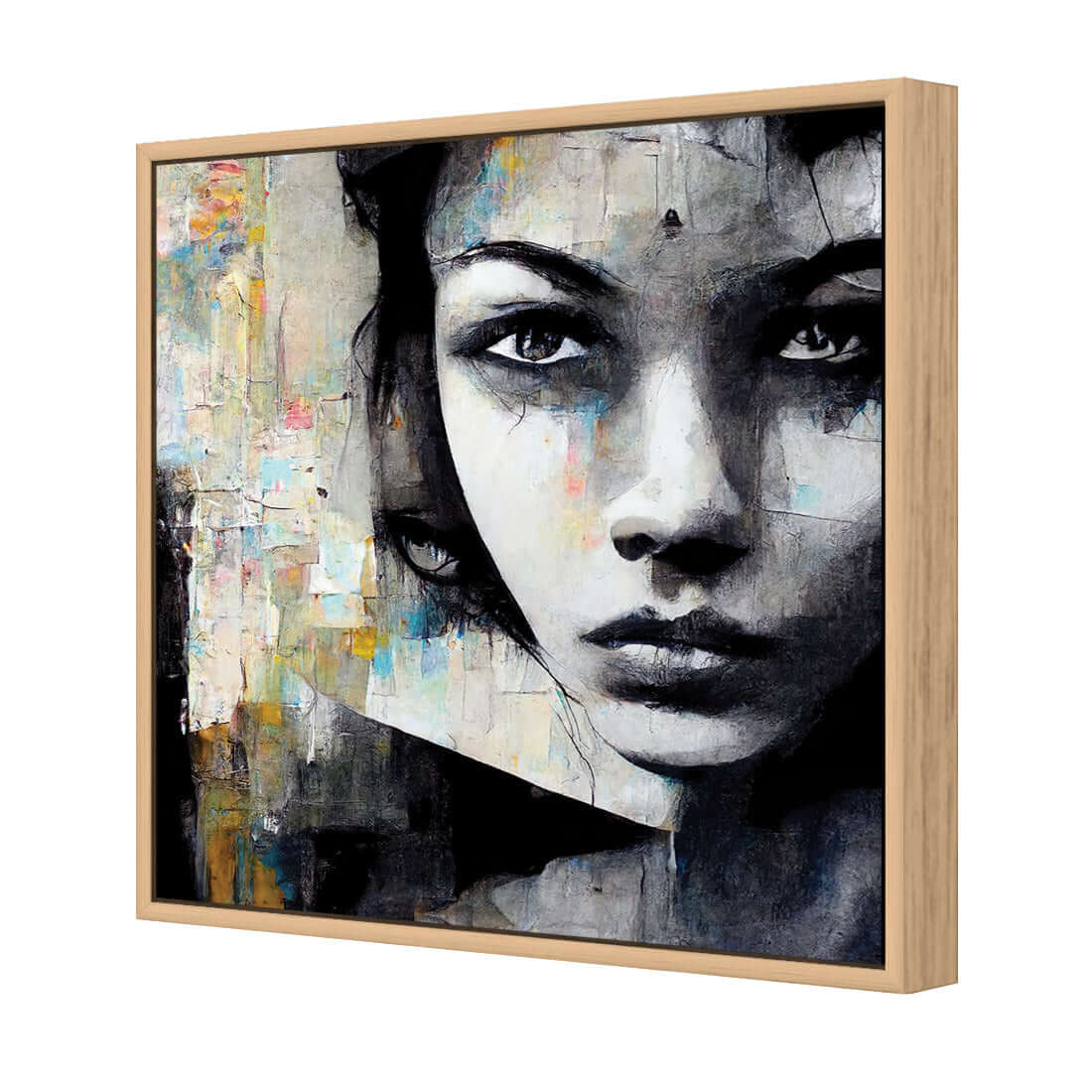 Girl in Black - Wall Art Designs - WH_1031_AS_Q WAD_CP - MPY - 260 - M - S - S_37x37_S - 1550 - OAK